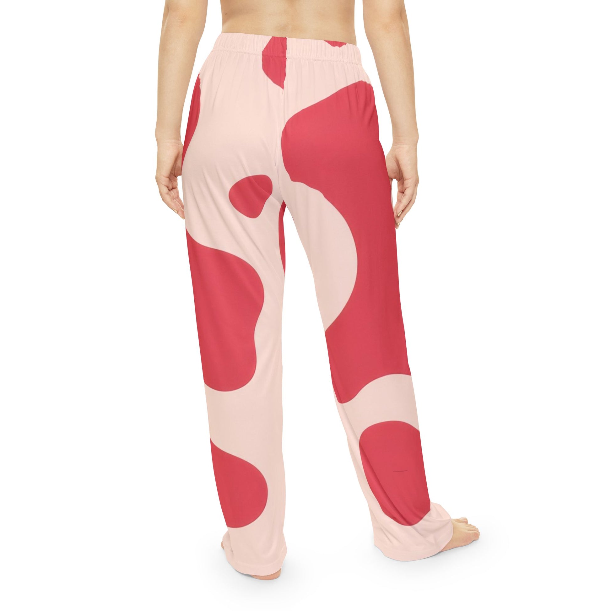 Red Jungle Cow Women's Pajama Pants (AOP), Artsulli - Art is Long, Life is Short, All Over Prints, , , , , , , 