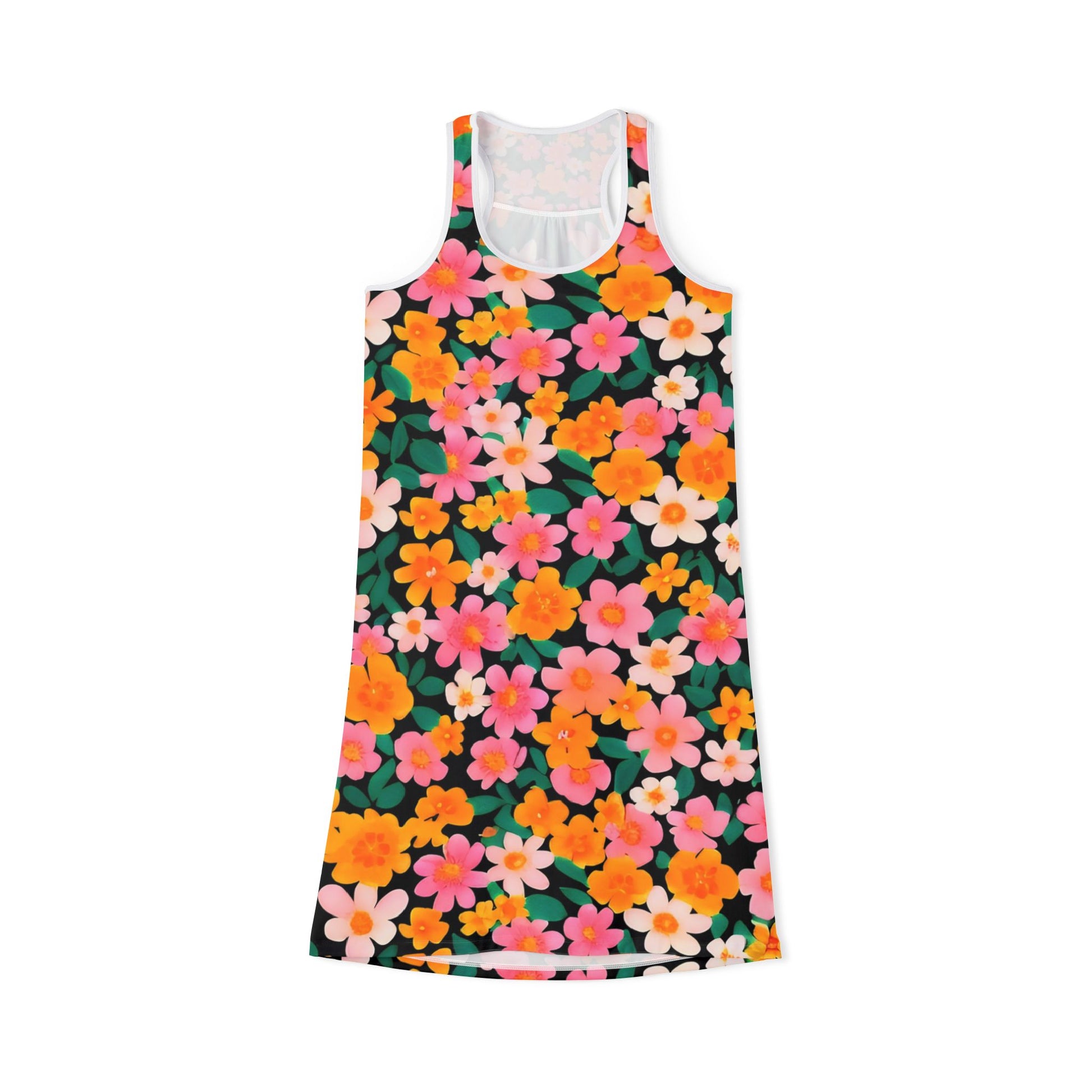 Women's Racerback Dress (AOP), Artsulli - Art is Long, Life is Short, Tank Top, Size, XS, Color, White, , , 33490785077318153166