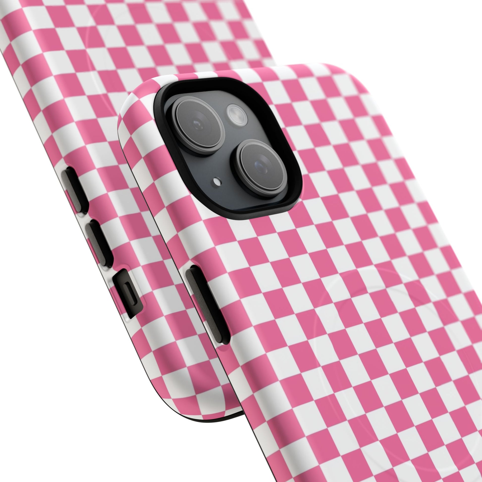 Yuyushiki Pink Check Tough Magnetic Cases, Artsulli - Art is Long, Life is Short, Phone Case, , , , , , , 