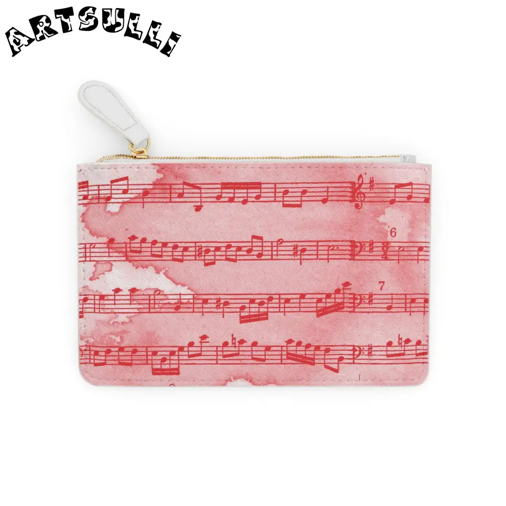 JAKKOUTTHEBXX Pink Watercolor Musical Note Mini Clutch Bag 2025