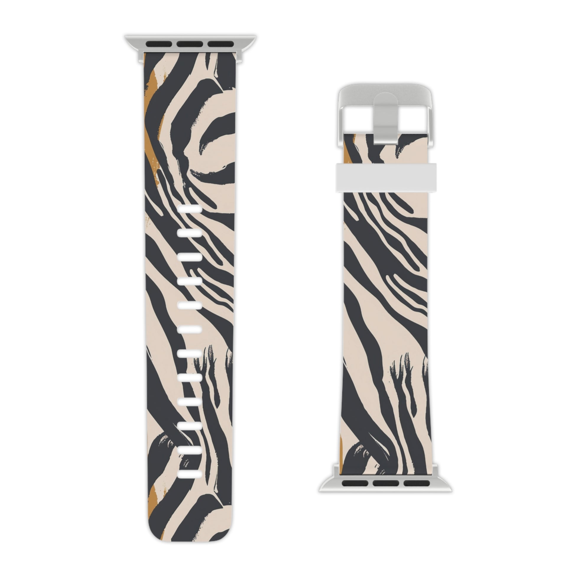 Beige Zebra Jungle Flats Watch Band for Apple Watch, Artsulli - Art is Long, Life is Short, Accessories, , , , , , , 