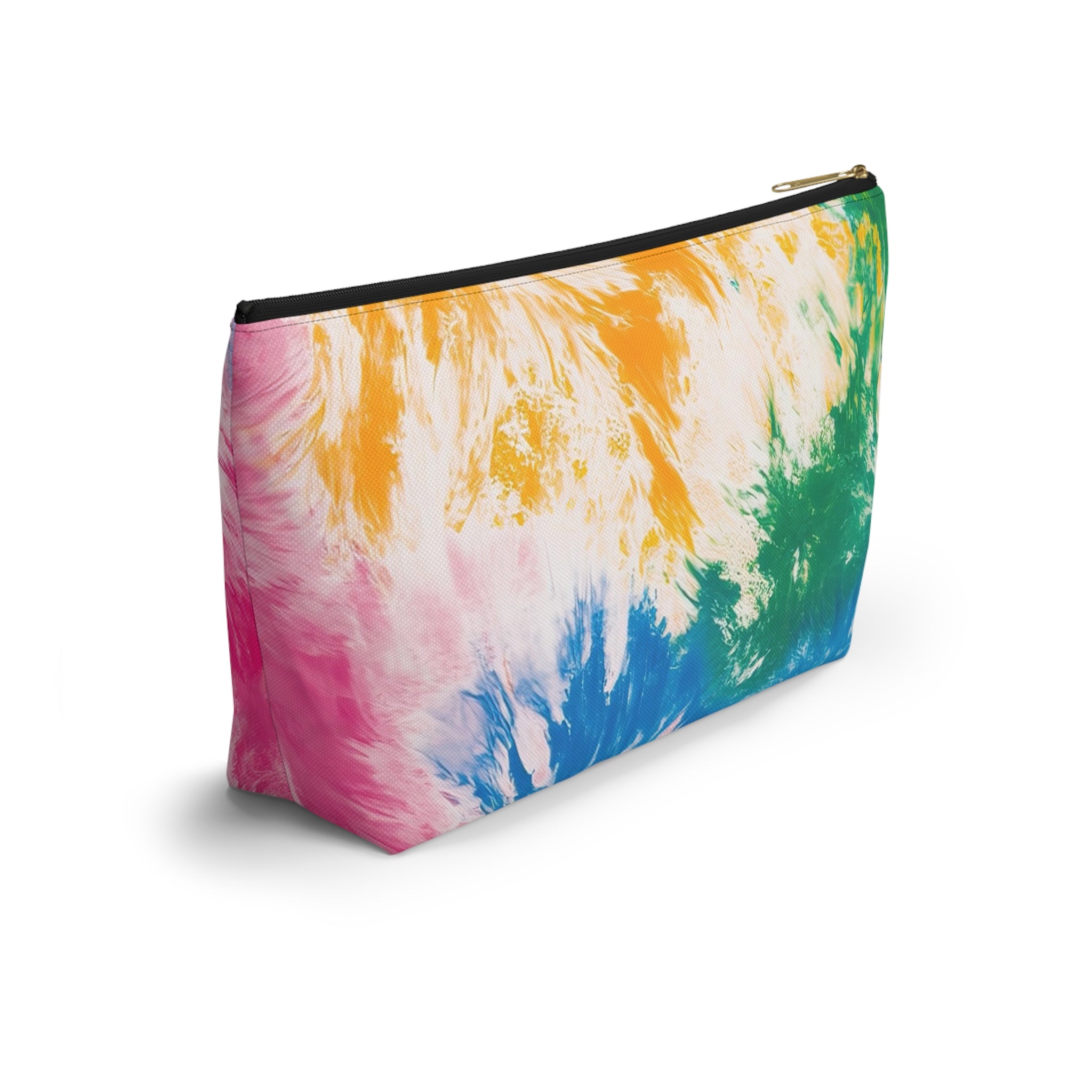 Tie Dye Splash II Accessory Pouch w T-bottom, Artsulli - Art is Long, Life is Short, Bags, , , , , , , 