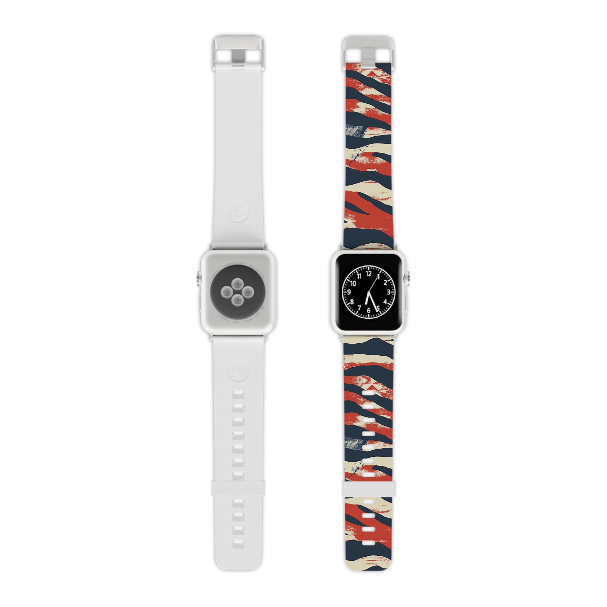 Capricious Tiger Wave Watch Band for Apple Watch, Artsulli - Art is Long, Life is Short, Accessories, Size, 7.5'' × 0.75'' / 38 - 40 mm, Color, Silver, , , 20859132170682
