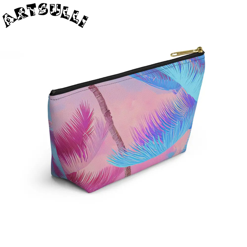 JAKKOUTTHEBXX Ethereal Pastel Palms Accessory Pouch w T-bottom