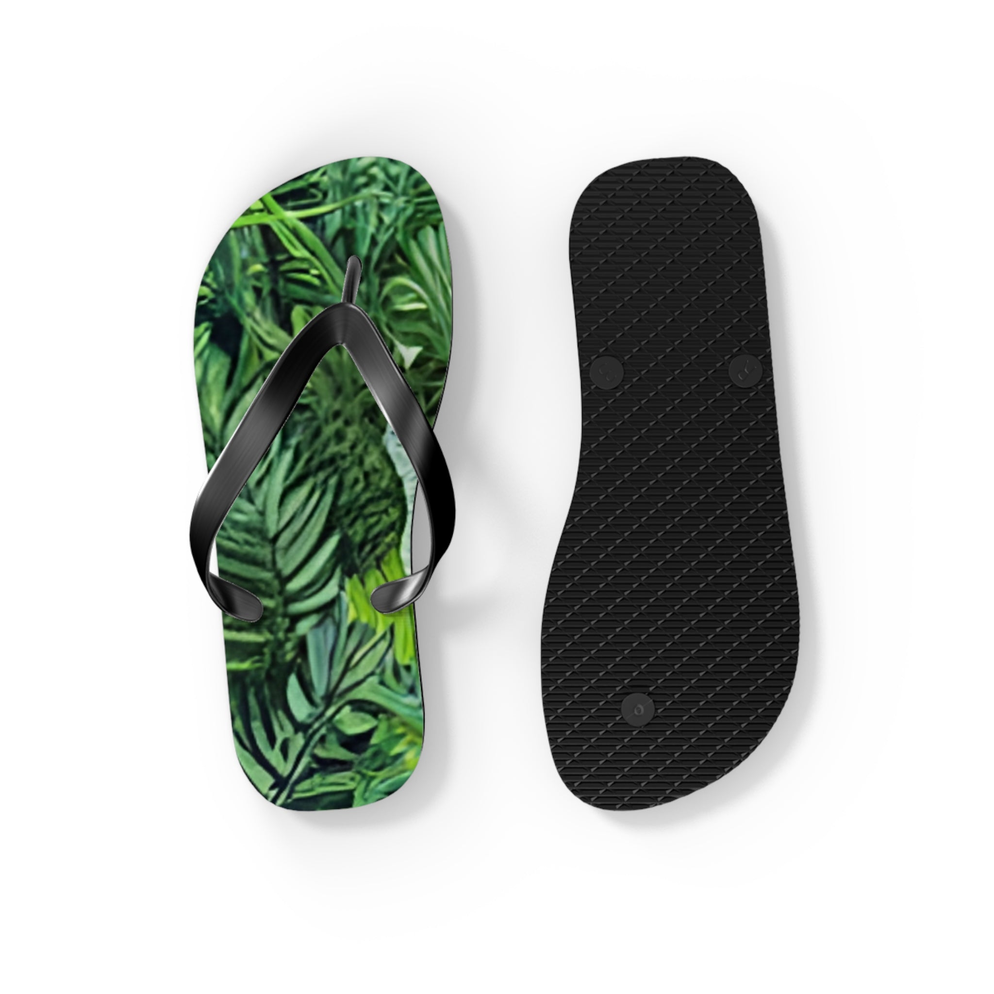Jungle Zebra Art Flip Flops, Artsulli - Art is Long, Life is Short, Shoes, , , , , , , 