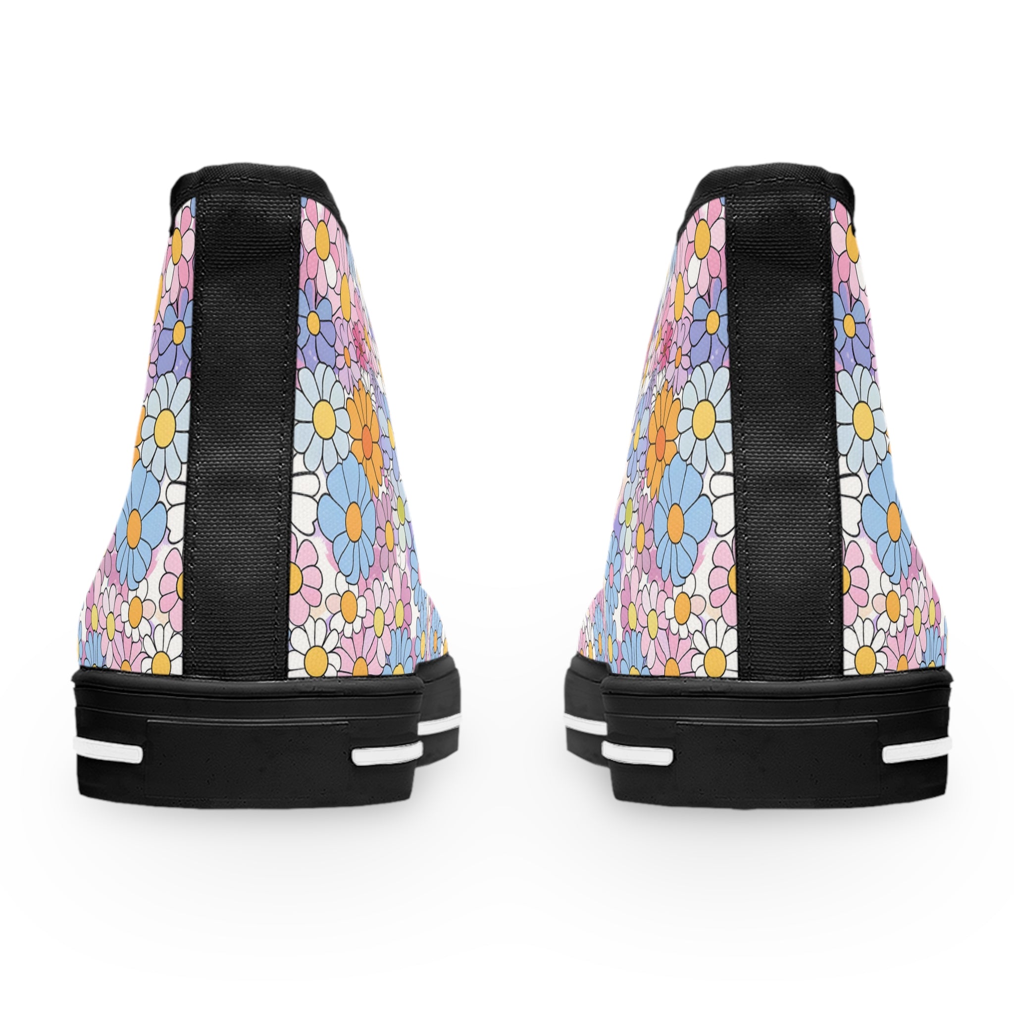 Flower Hour III Women's High Top Sneakers, Artsulli - Art is Long, Life is Short, Shoes, , , , , , , 