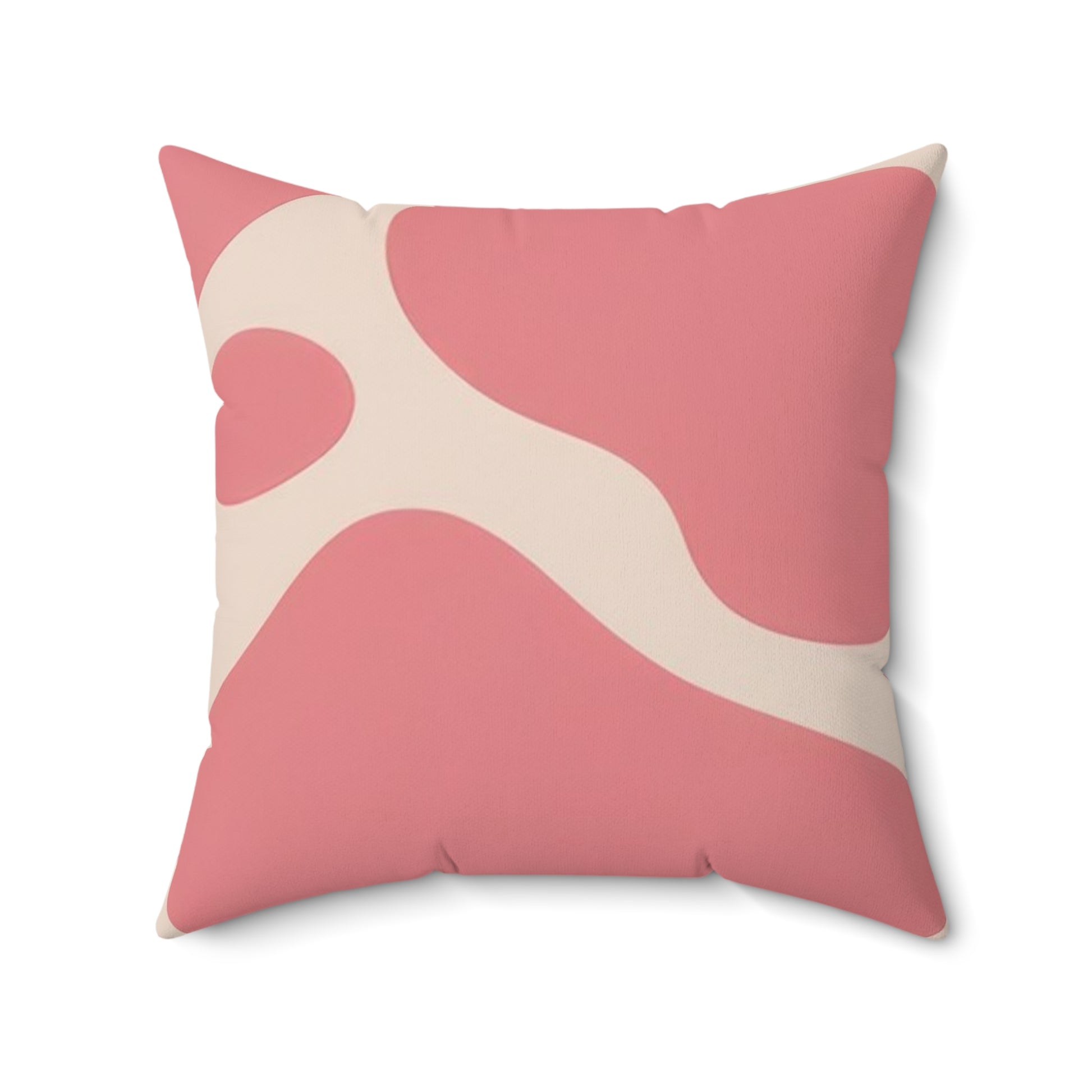 Pink and White Animal Print Spun Polyester Square Pillow, Artsulli - Art is Long, Life is Short, Home Decor, Size, 20" × 20", , , , , 23829827555316752294