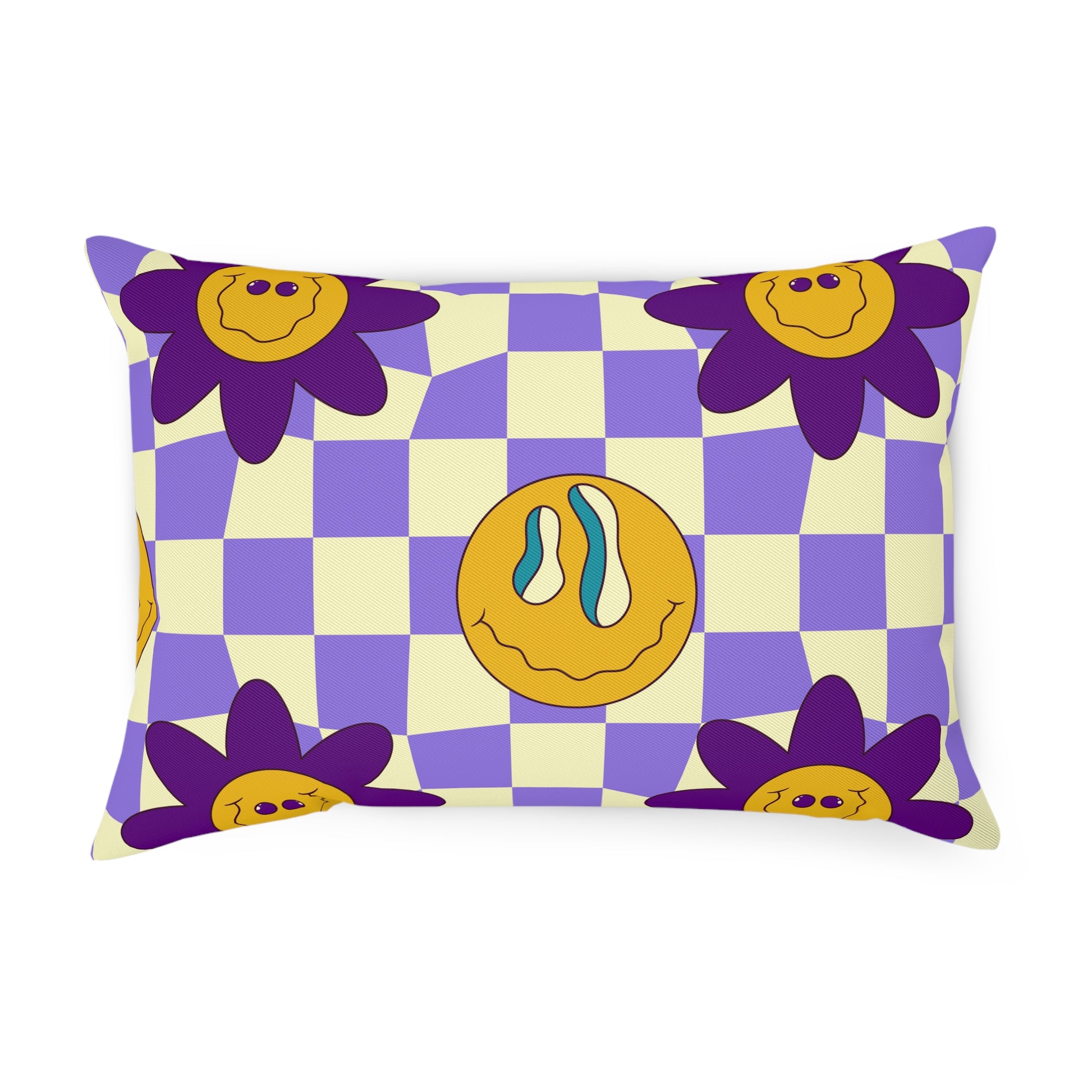 Trippy Flower Power Motifs Pink Cushion, Artsulli - Art is Long, Life is Short, Home Decor, Size, 19.7" × 13.8", , , , , 13734643186593