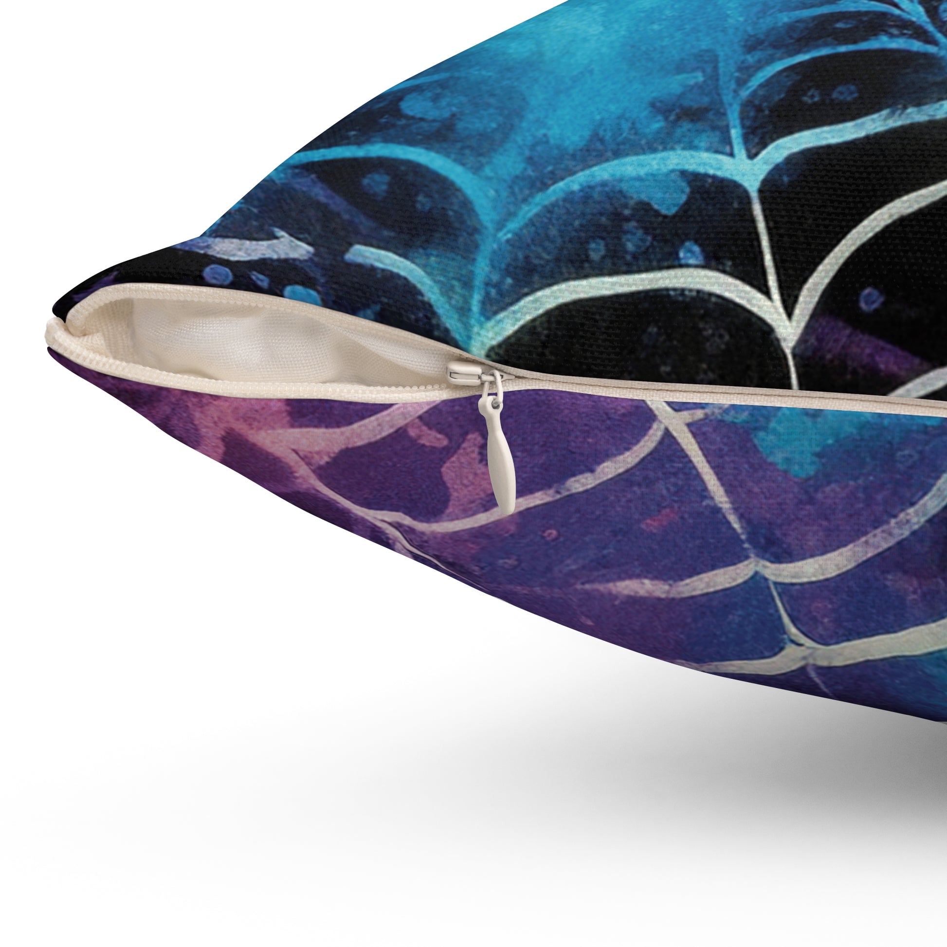 Spider Web Tie Dye Spun Polyester Square Pillow, Artsulli - Art is Long, Life is Short, Home Decor, , , , , , , 