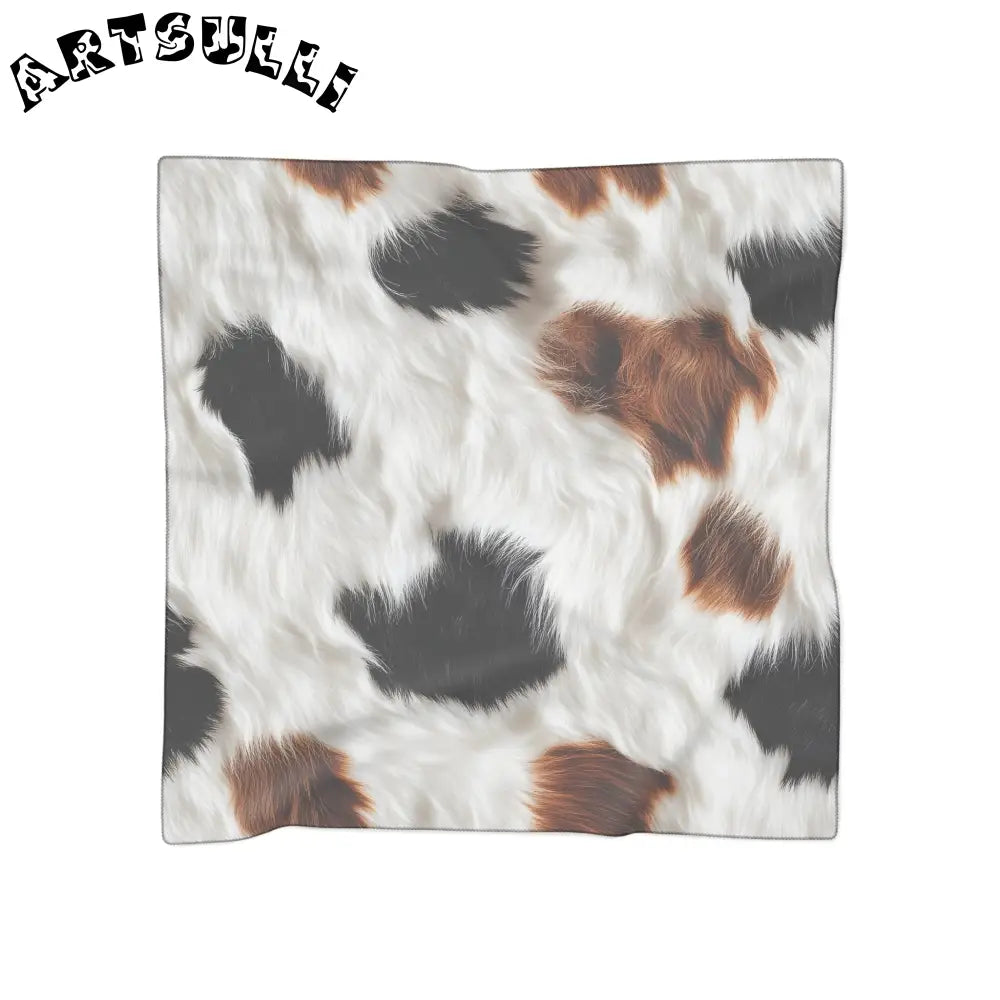 JAKKOUTTHEBXX Surreal Cow Skin Poly Scarf JAKKOUTTHEBXX Artsulli