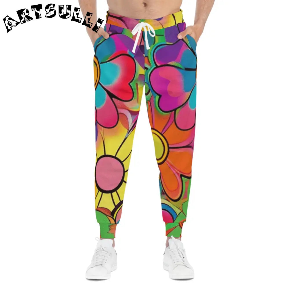JAKKOUTTHEBXX Chromatic Daisy Dream Athletic Joggers (AOP)