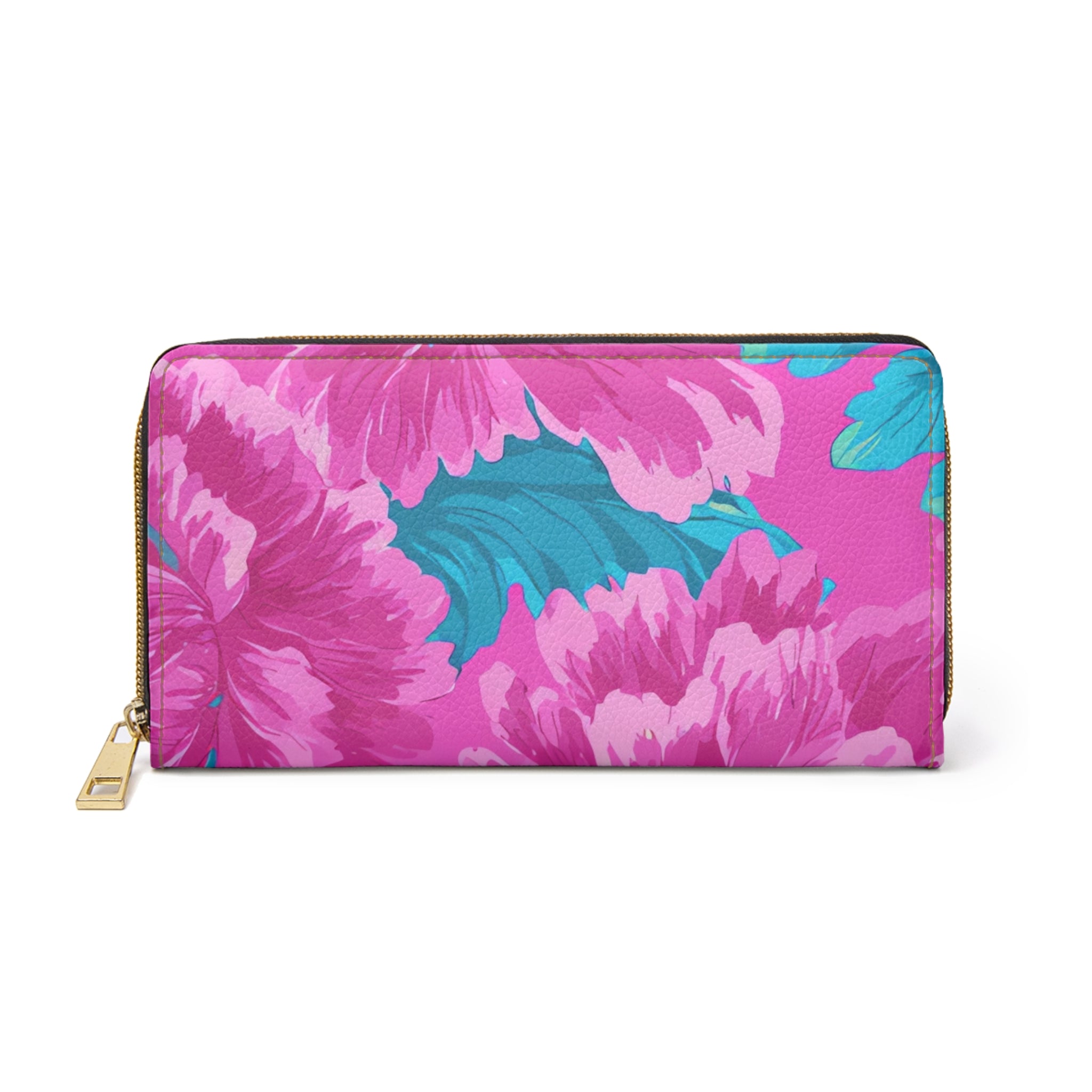 80s Dreamscape Floral Zipper Wallet, Artsulli - Art is Long, Life is Short, Accessories, Size, One size, Color, White, , , 13127647250291784559