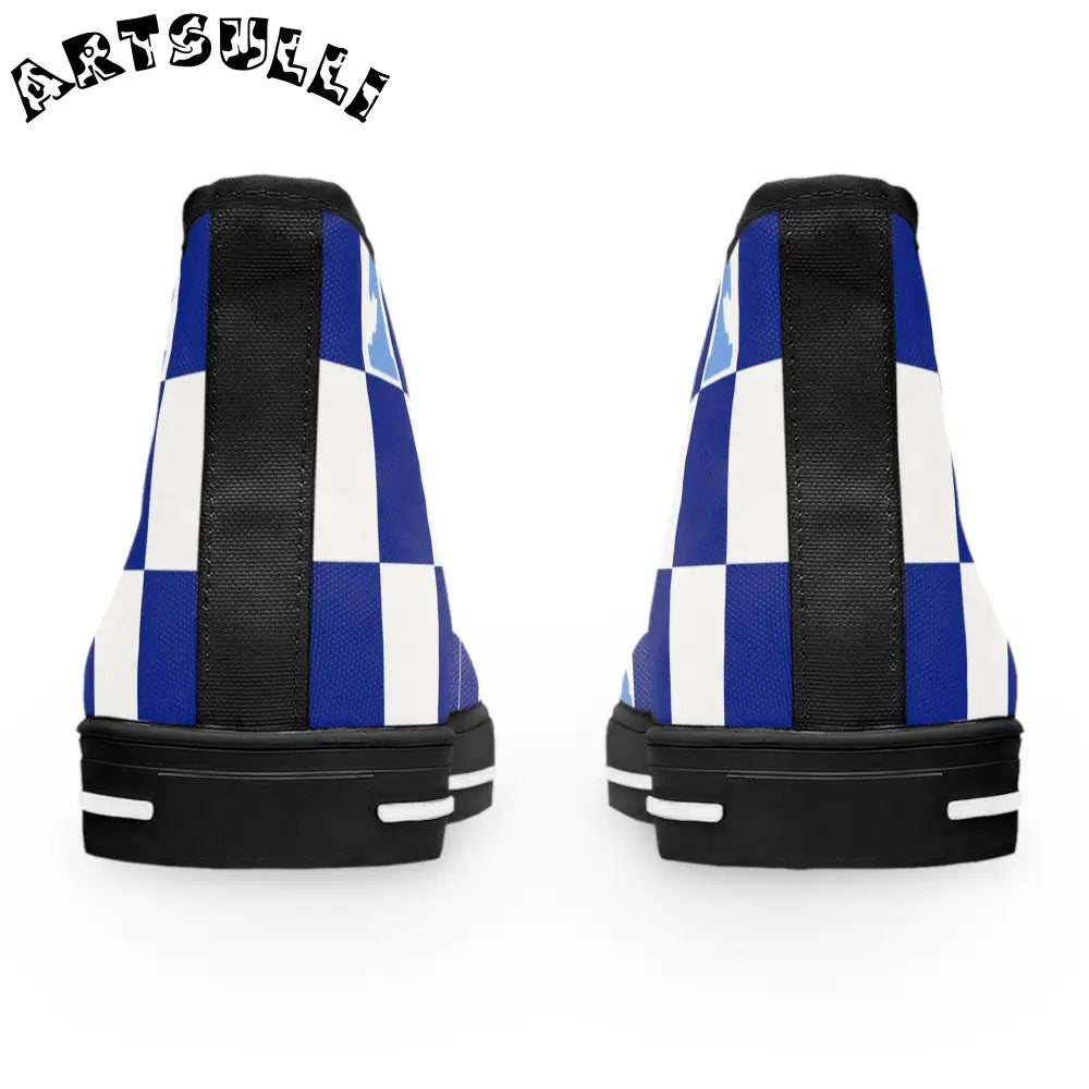 JAKKOUTTHEBXX Checkerboard Chess High Top Sneakers 2025