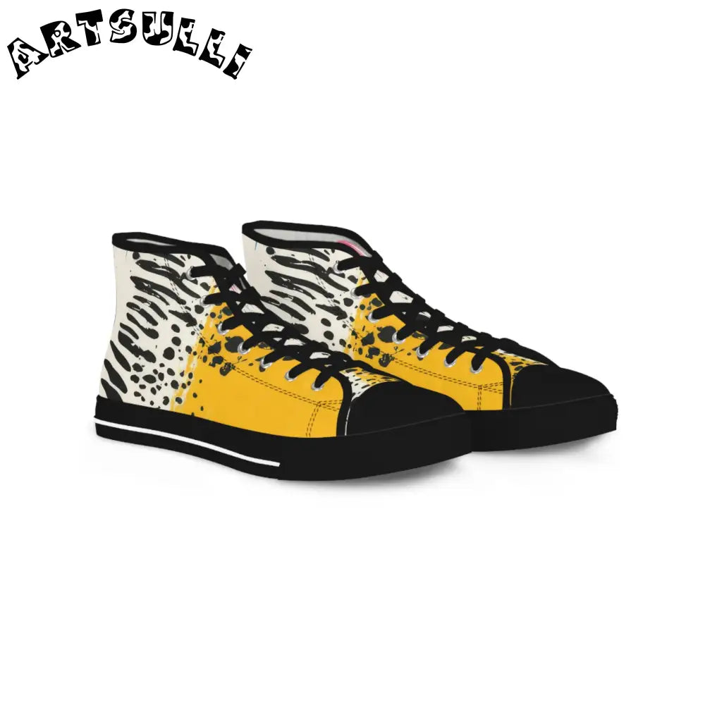 JAKKOUTTHEBXX Rae Zebra Rhapsody Men’s High Top Sneakers