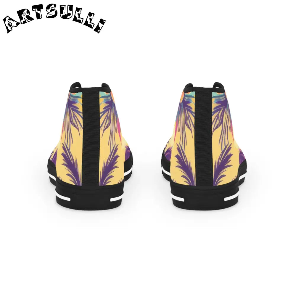 JAKKOUTTHEBXX Sunset Paradise Men’s High Top Sneakers JAKKOUTTHEBXX
