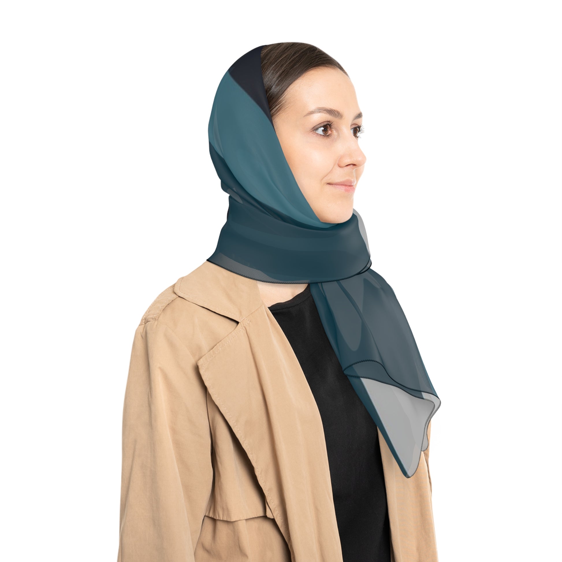 Blue Camouflage Poly Scarf, Artsulli - Art is Long, Life is Short, Accessories, , , , , , , 