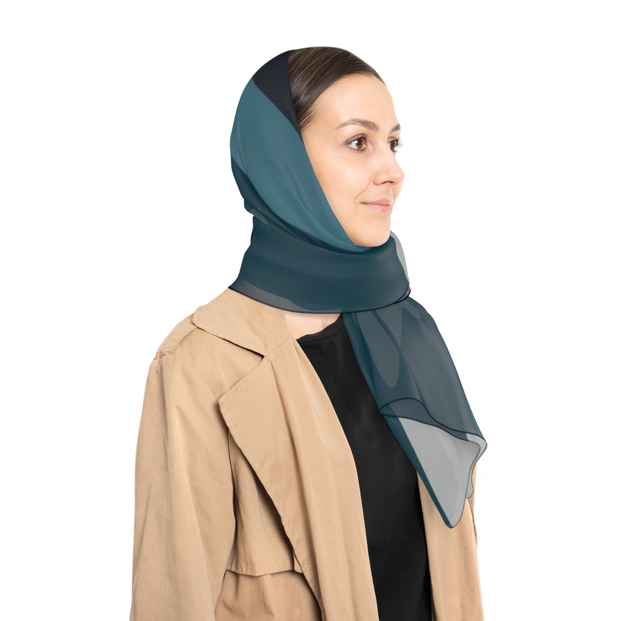 Blue Camouflage Poly Scarf, Artsulli - Art is Long, Life is Short, Accessories, , , , , , , 