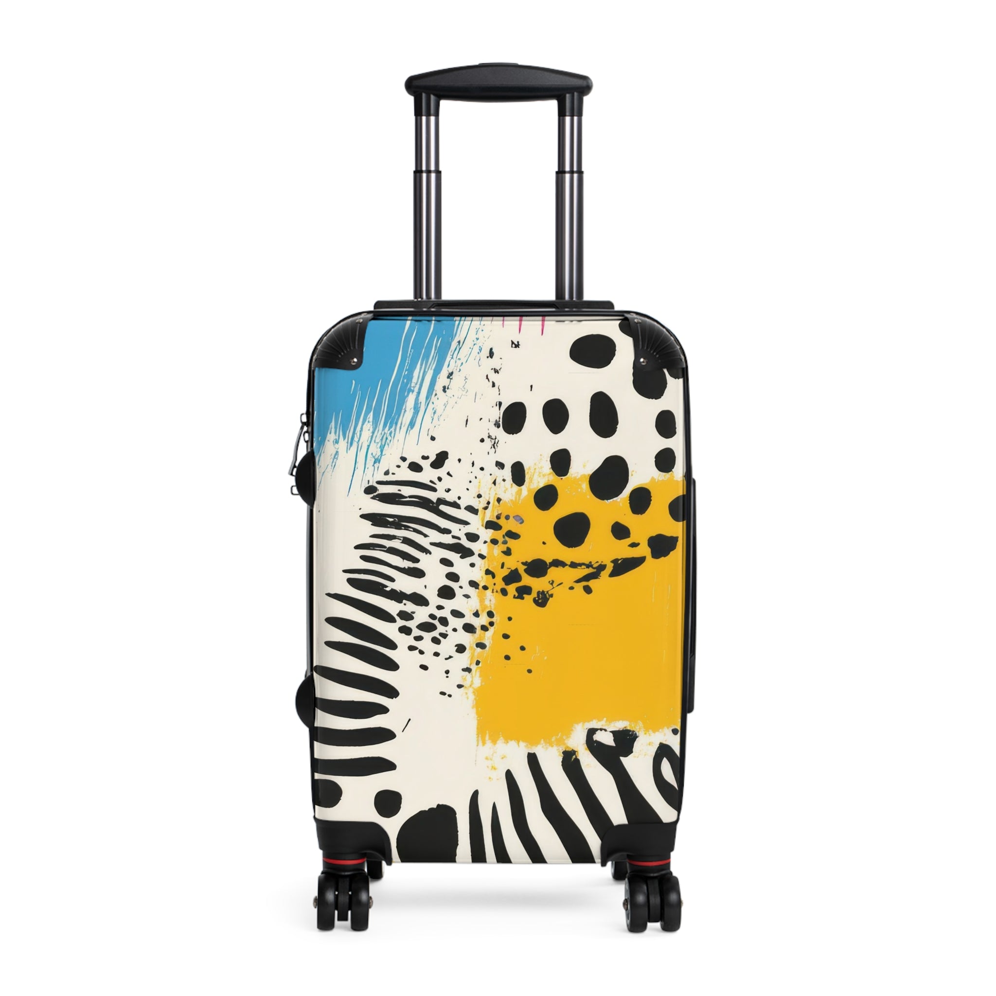 Rae Zebra Rhapsody Suitcase, Artsulli - Art is Long, Life is Short, Bags, Size, Small, Color, Black, , , 10116620552850