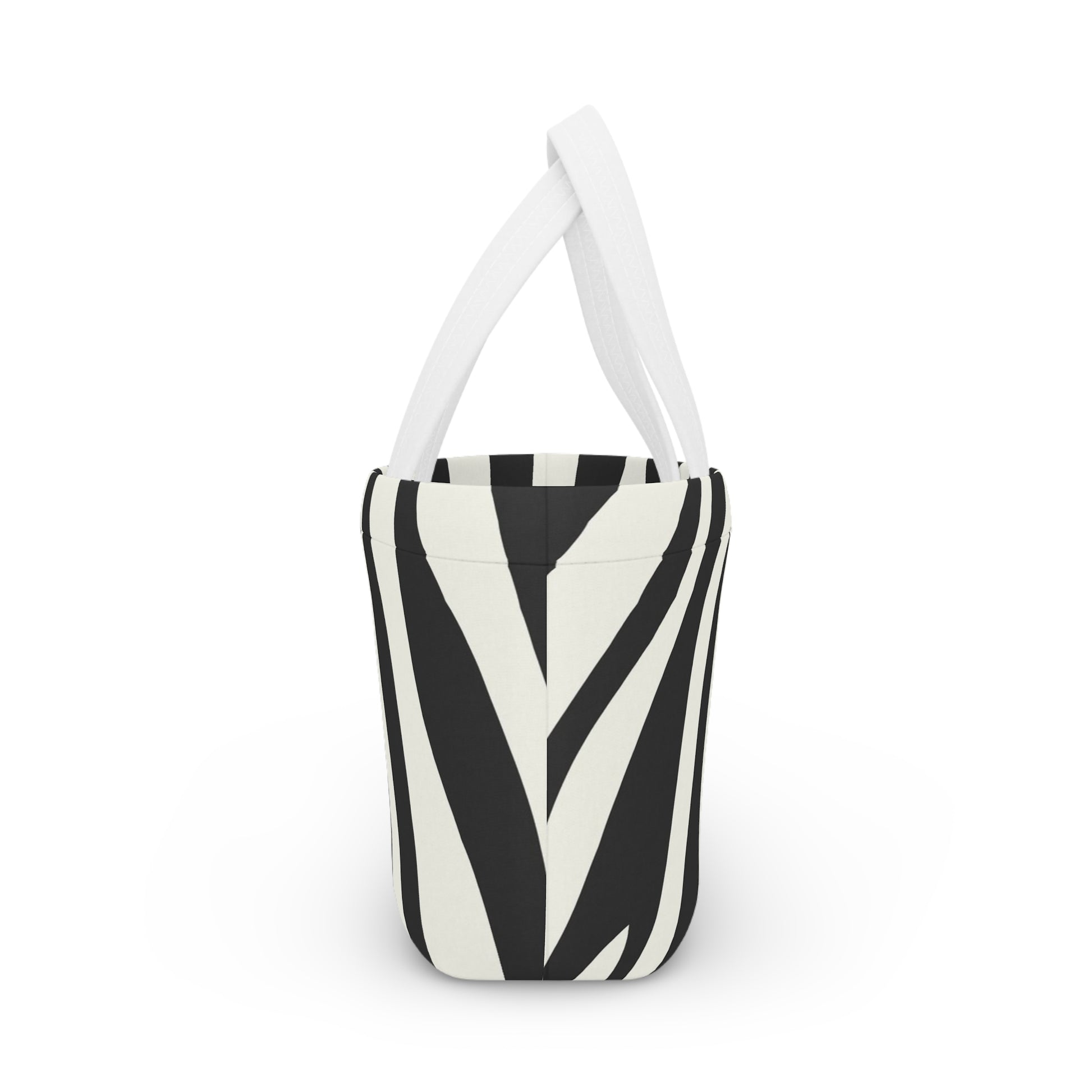 Melting Zebra Stripes Black and White Lunch Bag, Artsulli - Art is Long, Life is Short, Bags, , , , , , , 