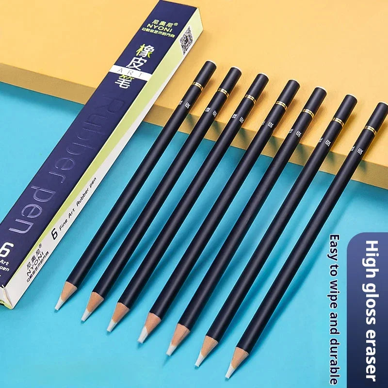 Buy The Best By Artsulli - Art is Long Life Short - Pencil Shape Erasers for Drawing Painting Sketching High Precision Professional