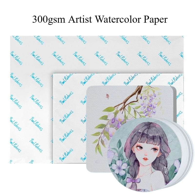 Watercolor Pad 300gsm Paper Thickened Cotton Pulp School Supplies Aquarela Students Grade Artist Drawing Painting Writing Paper