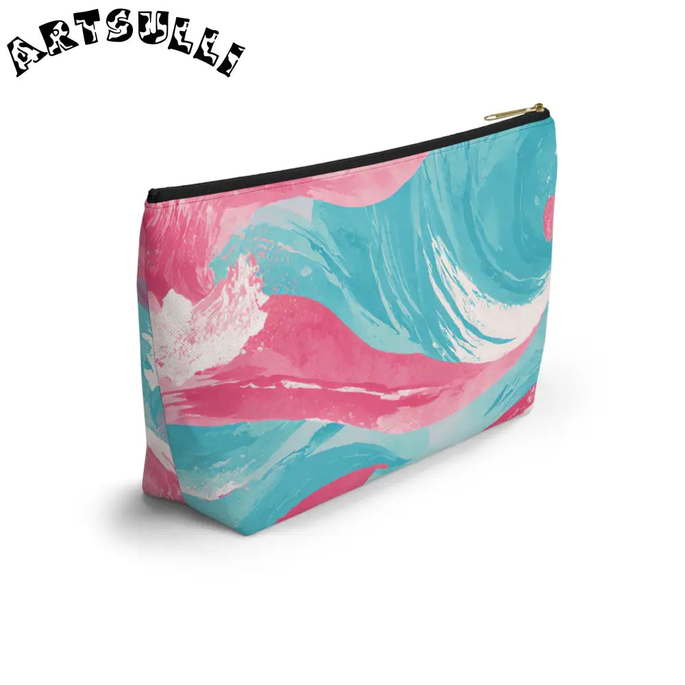 JAKKOUTTHEBXX The Great Pastelwave Pink and Blue Accessory Pouch w