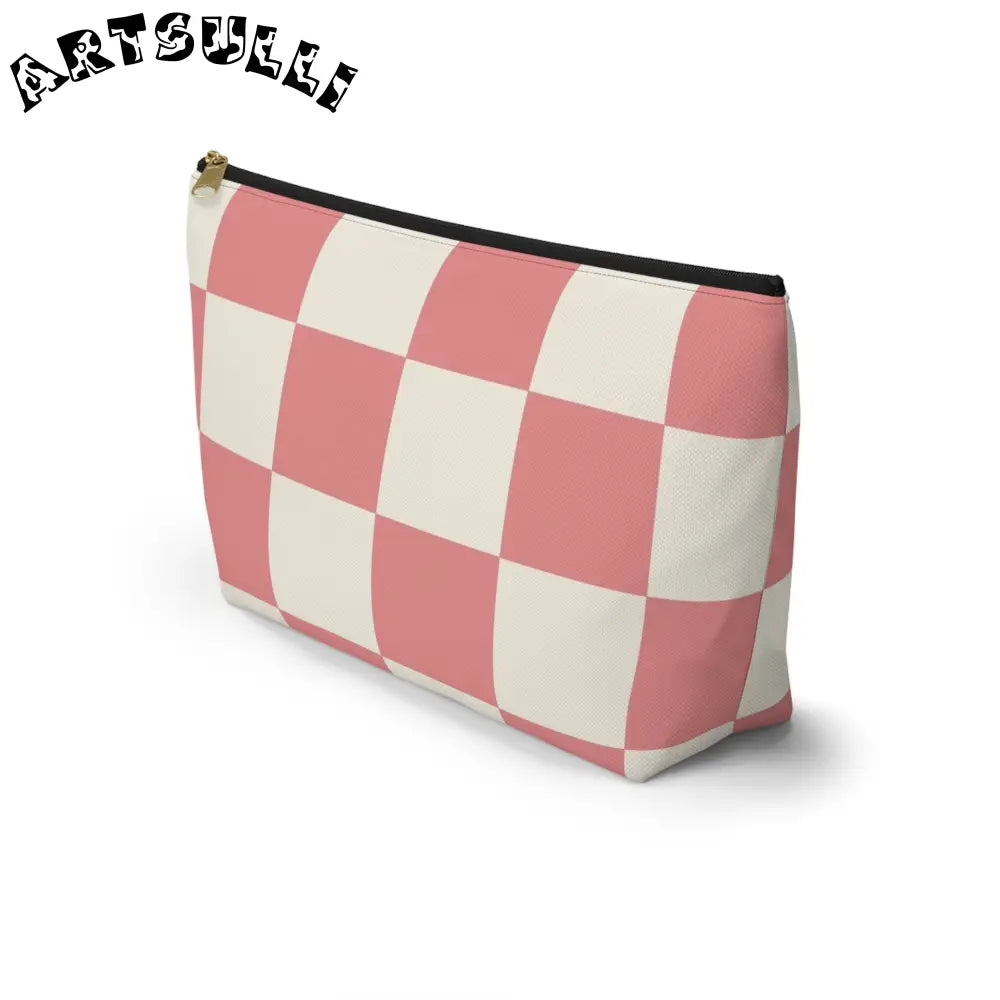JAKKOUTTHEBXX Retro Checkered Grassland Sprites Accessory Pouch w