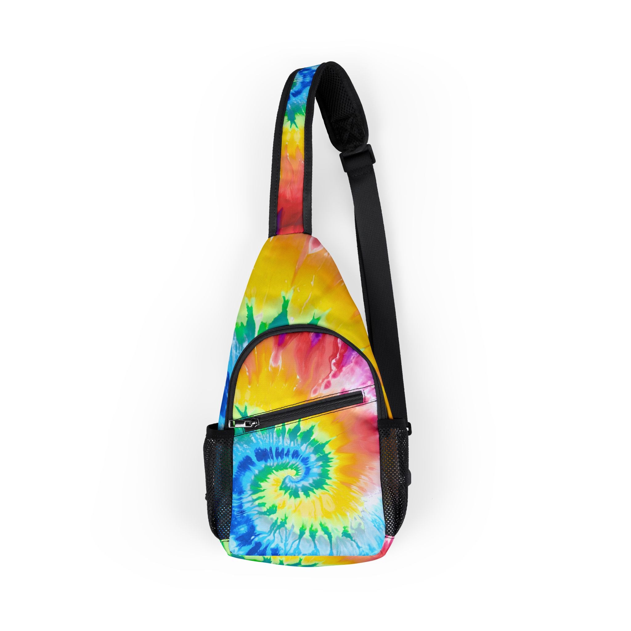 Tie Dye Chest Bag (AOP), Artsulli - Art is Long, Life is Short, Bags, Size, One size, , , , , 32361647382641069971