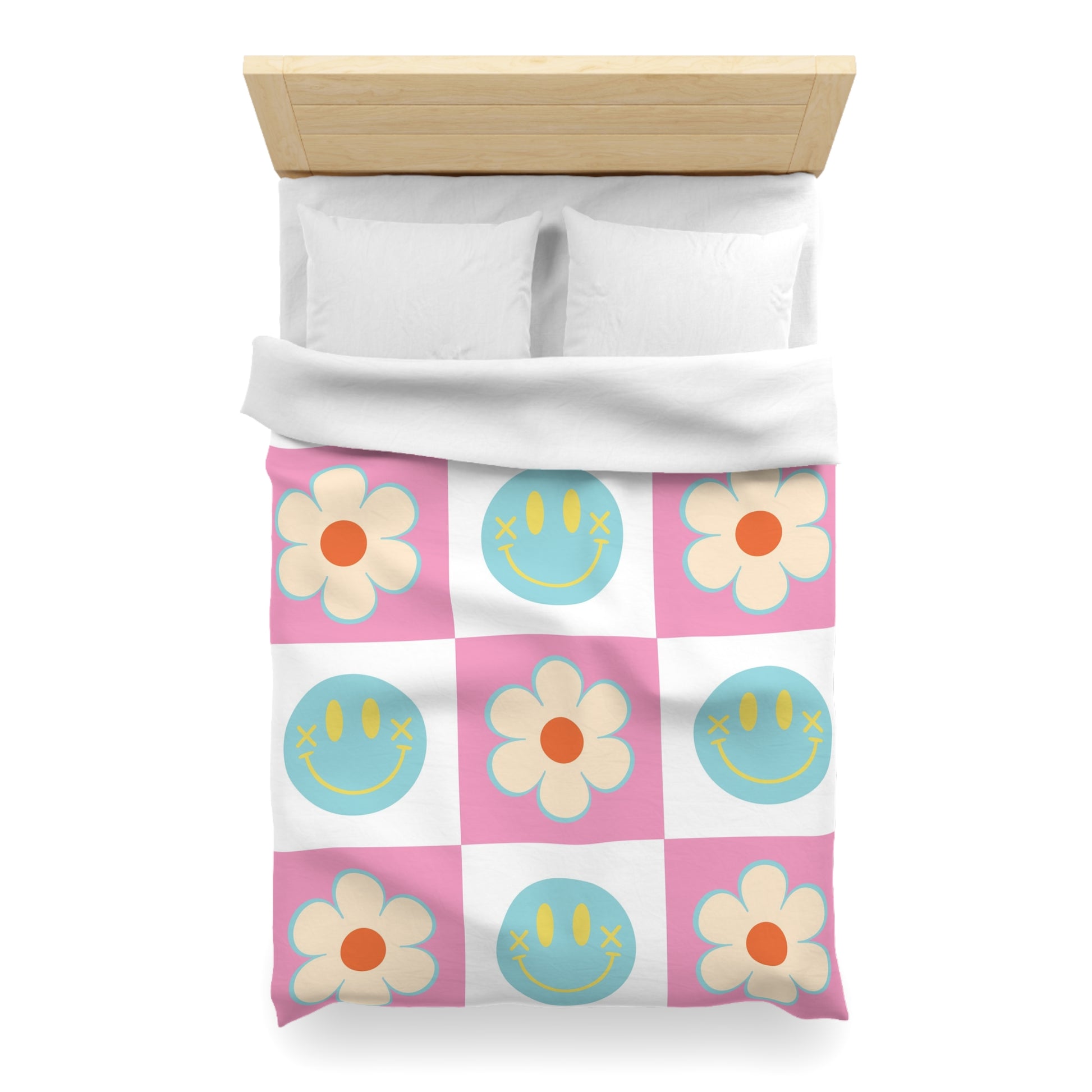 Madotsukis Grin Bloom Microfiber Duvet Cover, Artsulli - Art is Long, Life is Short, Home Decor, , , , , , , 