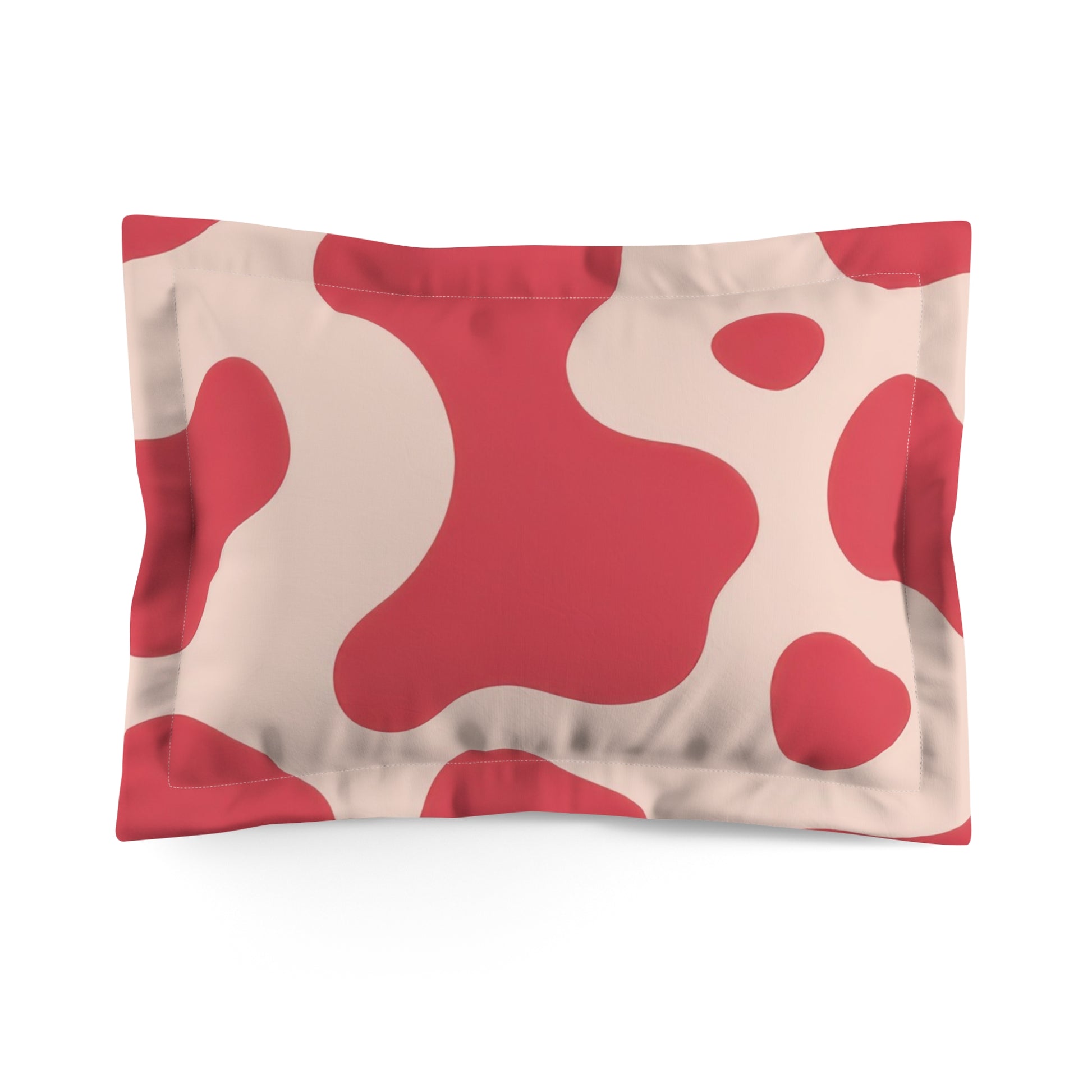 Red Jungle Cow Microfiber Pillow Sham, Artsulli - Art is Long, Life is Short, Home Decor, Size, Standard, , , , , 18269190752507942019