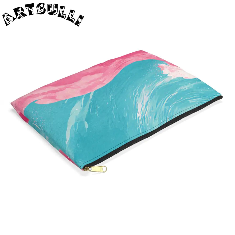 JAKKOUTTHEBXX The Great Pastelwave Pink and Blue Accessory Pouch