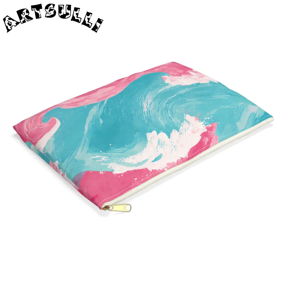 JAKKOUTTHEBXX The Great Pastelwave Pink and Blue Accessory Pouch