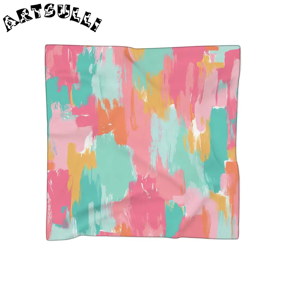 JAKKOUTTHEBXX Preppy Pixel Bloom Poly Scarf JAKKOUTTHEBXX Artsulli