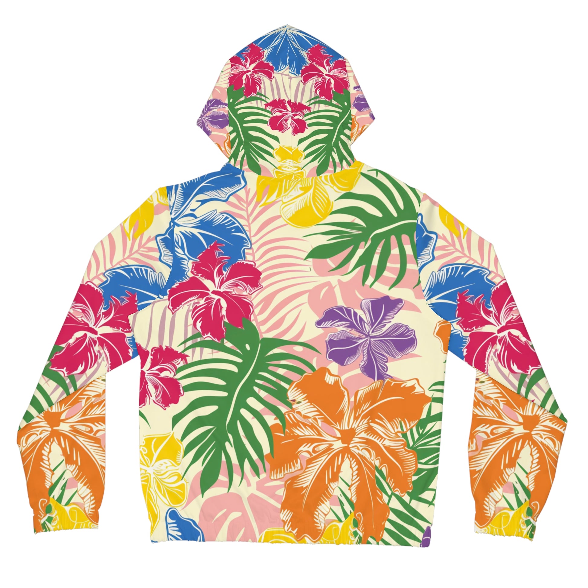 Blooming Tropical Flowers Women’s Full-Zip Hoodie (AOP), Artsulli - Art is Long, Life is Short, All Over Prints, , , , , , , 
