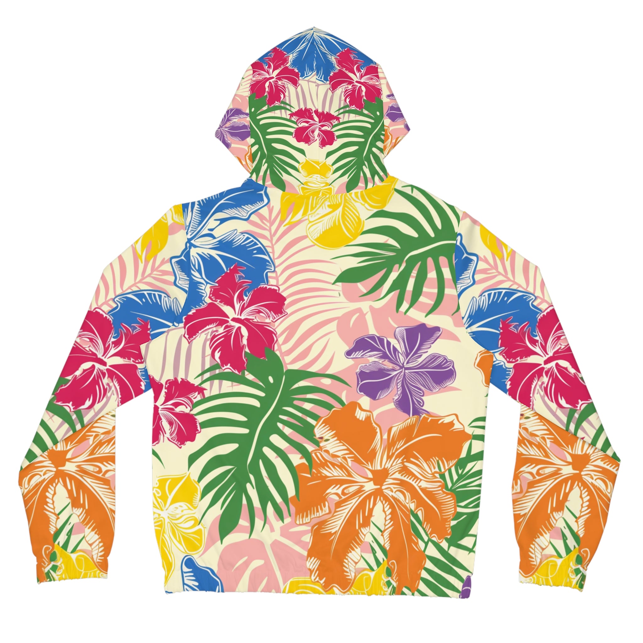 Blooming Tropical Flowers Women’s Full-Zip Hoodie (AOP), Artsulli - Art is Long, Life is Short, All Over Prints, , , , , , , 