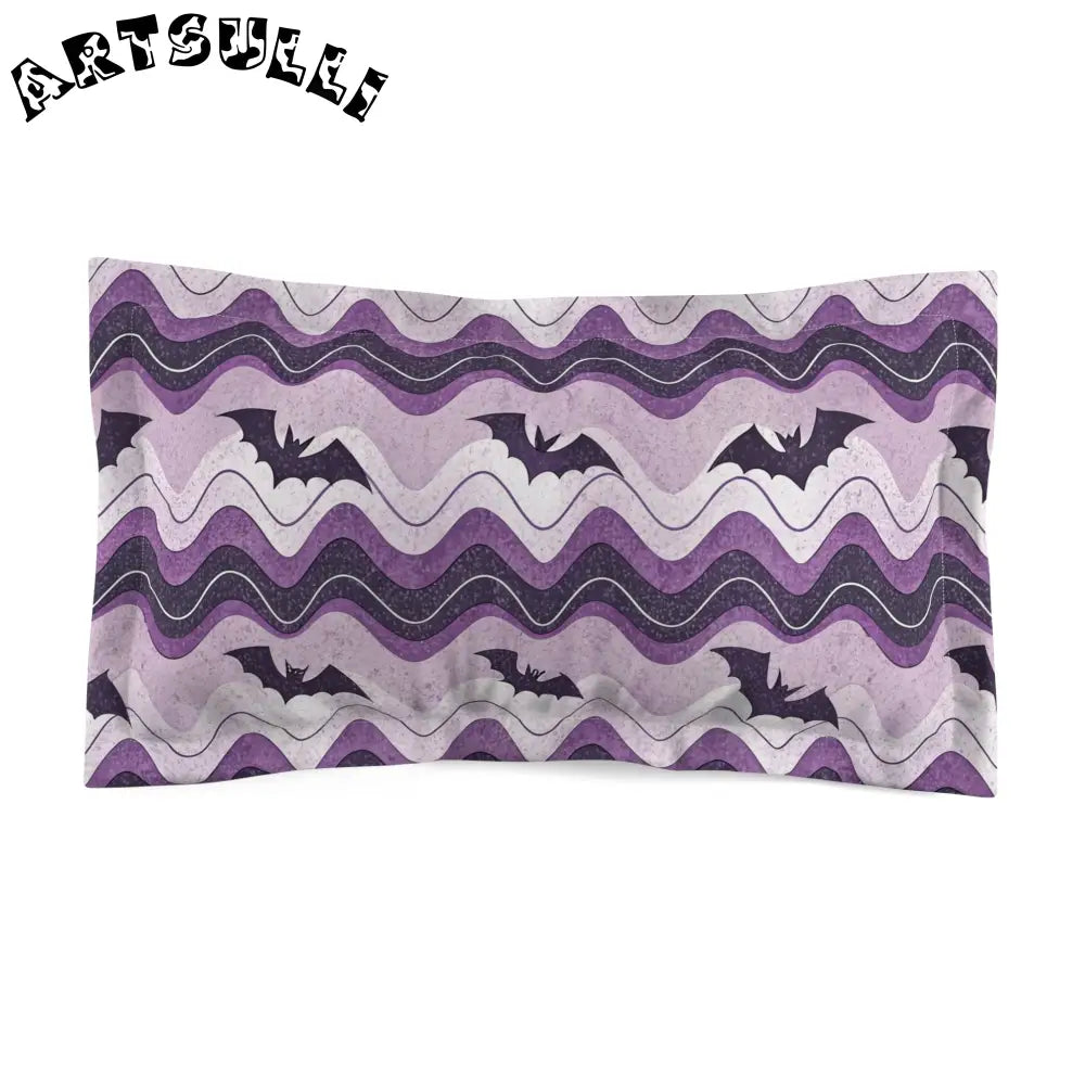 JAKKOUTTHEBXX Bat Wave Microfiber Pillow Sham JAKKOUTTHEBXX Artsulli