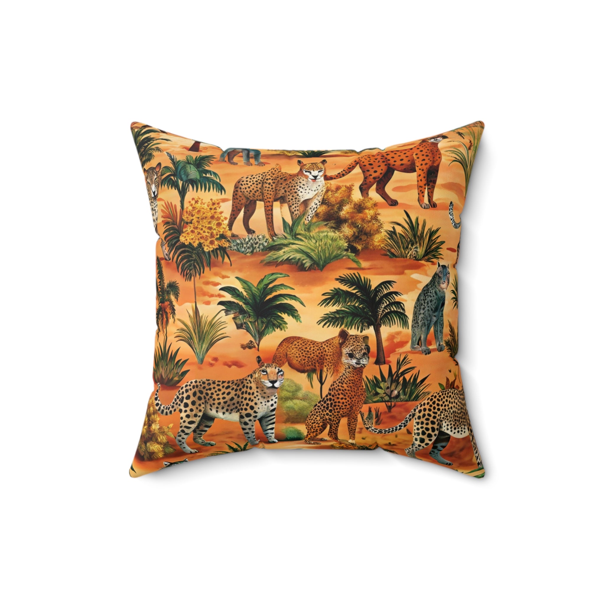 African Savannah Spun Polyester Square Pillow, Artsulli - Art is Long, Life is Short, Home Decor, , , , , , , 