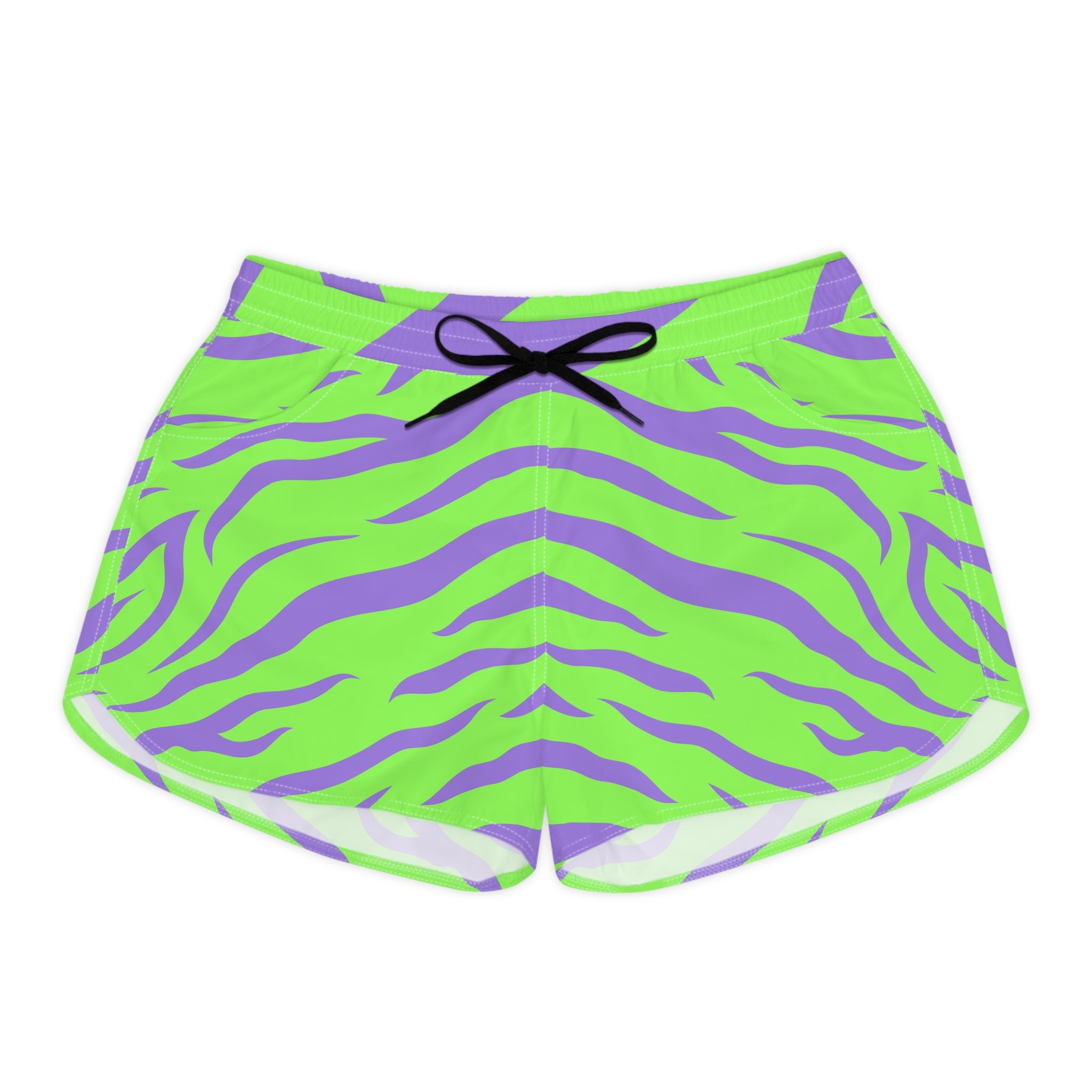 Tyrannosaurus Print Women's Casual Shorts (AOP), Artsulli - Art is Long, Life is Short, All Over Prints, Size, S, Color, Black drawstring, , , 18508072994107908075