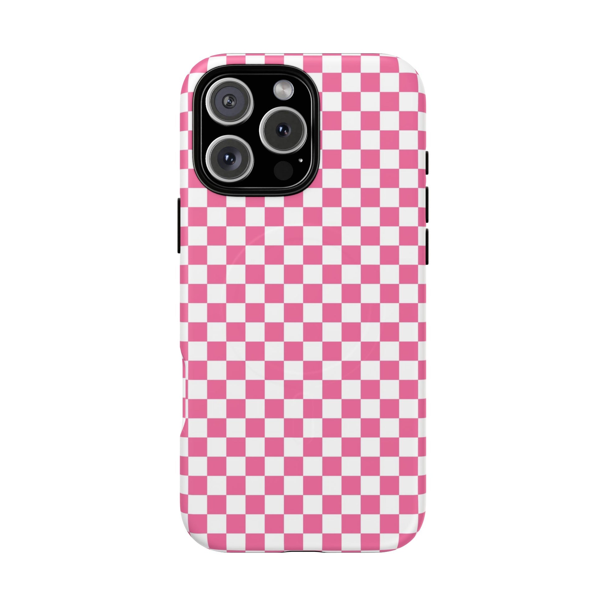 Yuyushiki Pink Check Tough Magnetic Cases, Artsulli - Art is Long, Life is Short, Phone Case, Size, iPhone 16 Pro Max, Surface, Matte, , , 10729873470780779927
