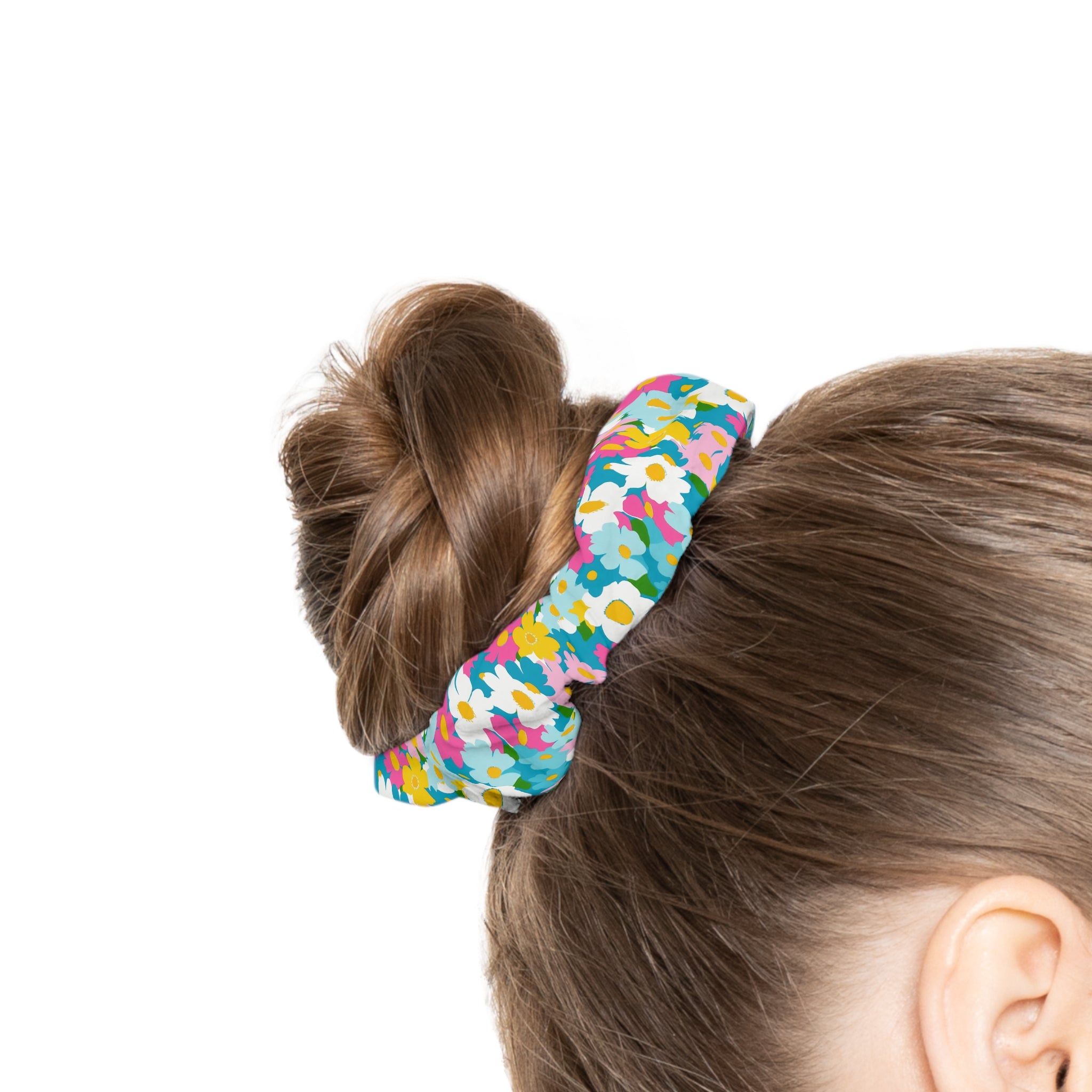 Flowers Multi-Color Scrunchie, Artsulli - Art is Long, Life is Short, Accessories, , , , , , , 