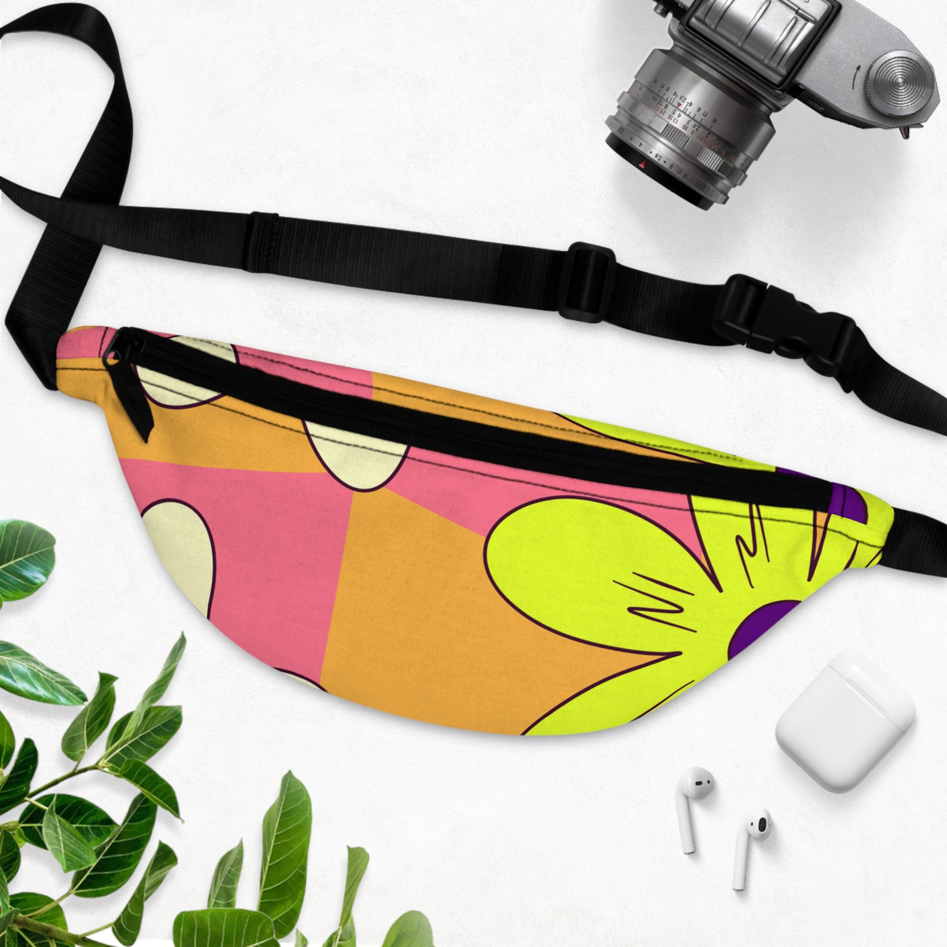 Trippy Sour Face Rave Fanny Pack, Artsulli - Art is Long, Life is Short, Bags, , , , , , , 