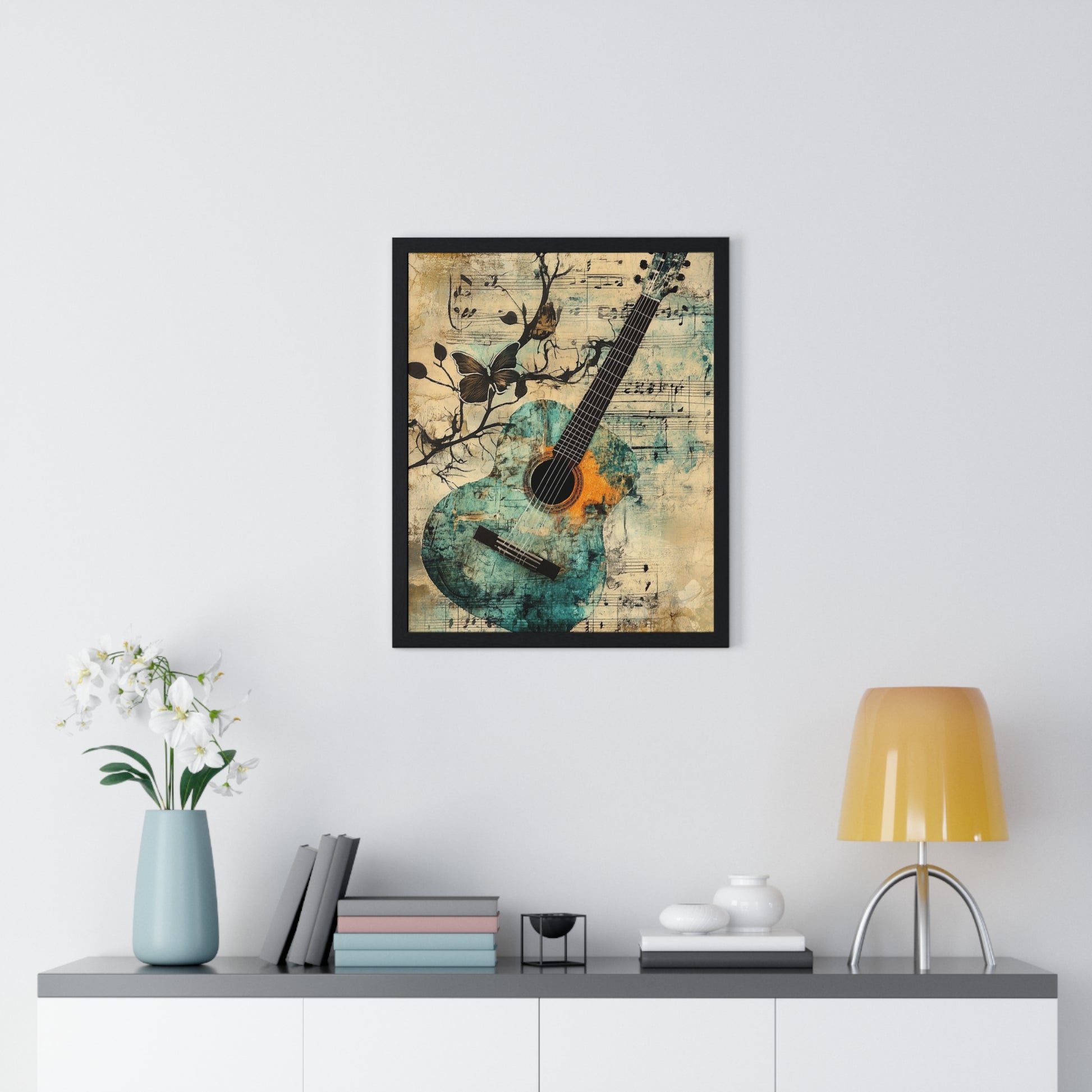 Guitar Type Beat Art Vertical Framed Poster, Artsulli - Art is Long, Life is Short, Poster, , , , , , , 