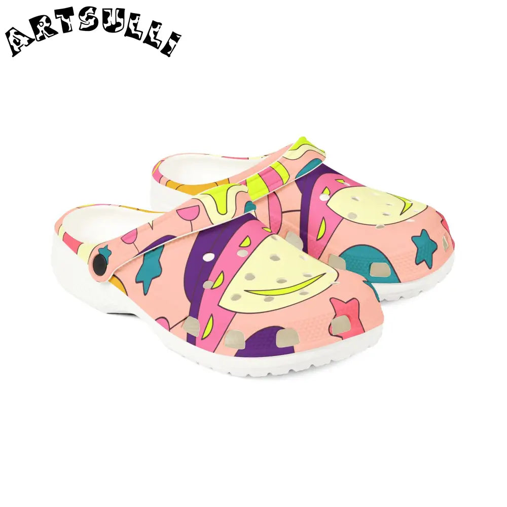 JAKKOUTTHEBXX Retropunk Alien Rave EVA Foam Rubber Shoes (AOP)
