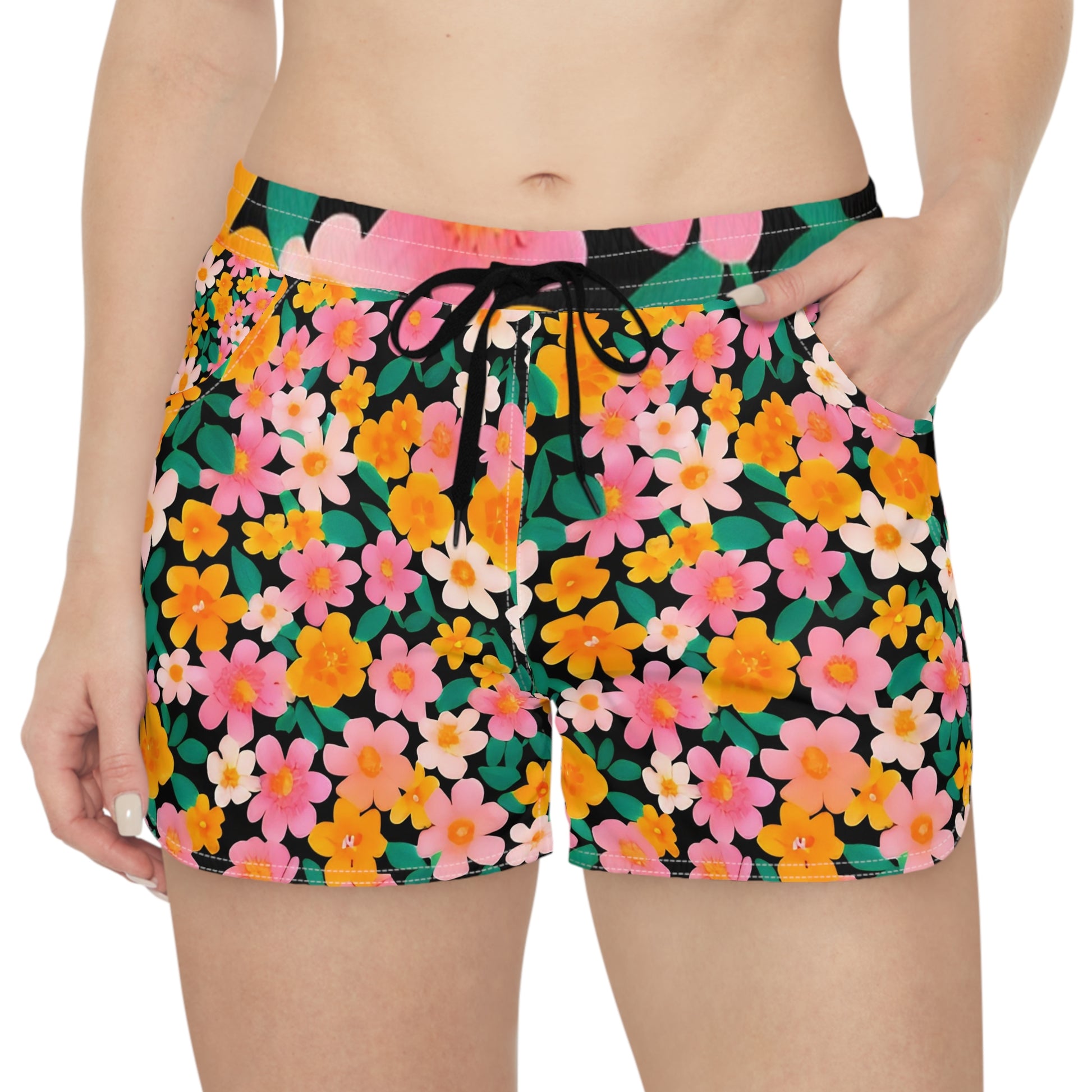 Women's Casual Shorts (AOP), Artsulli - Art is Long, Life is Short, All Over Prints, , , , , , , 