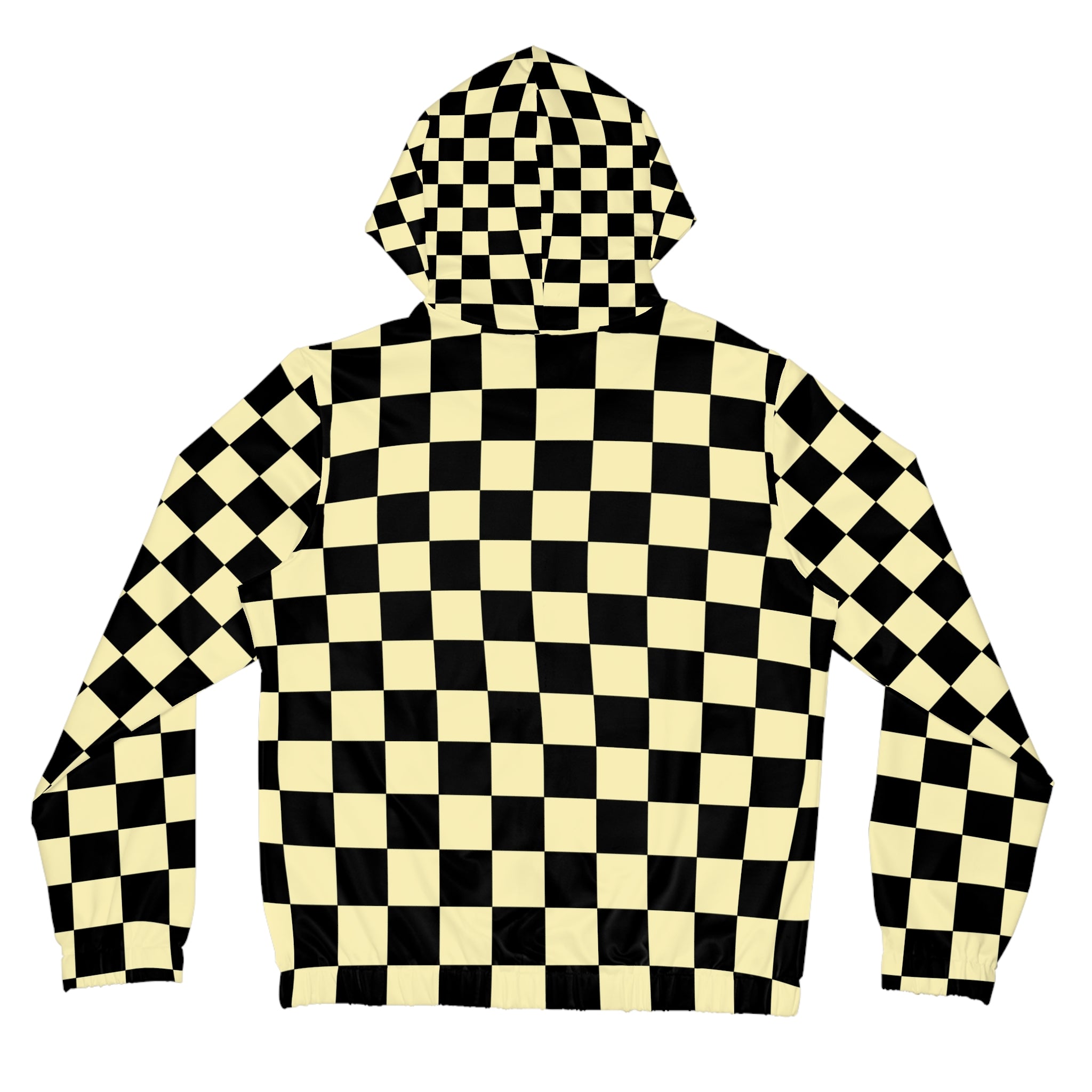 Checkerboard Black and Yellow Women’s Full-Zip Hoodie (AOP), Artsulli - Art is Long, Life is Short, All Over Prints, , , , , , , 
