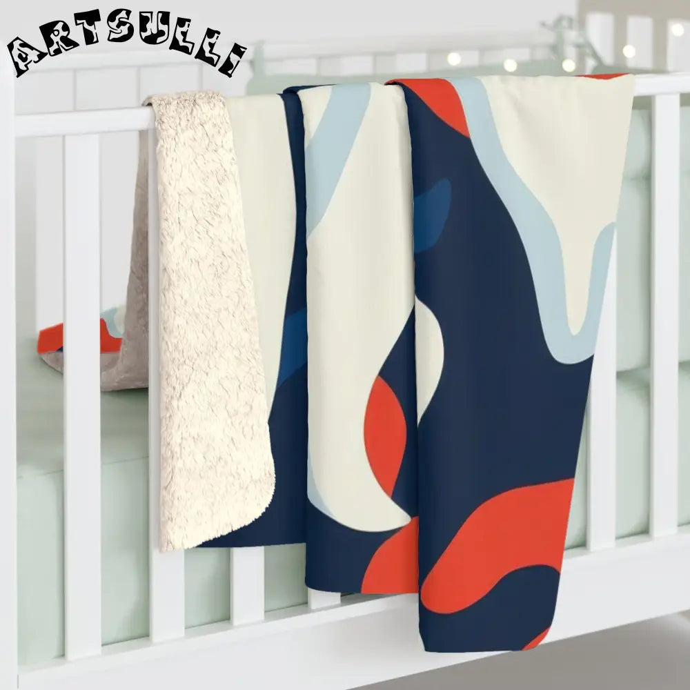JAKKOUTTHEBXX Camo Ghosts Sherpa Fleece Blanket JAKKOUTTHEBXX