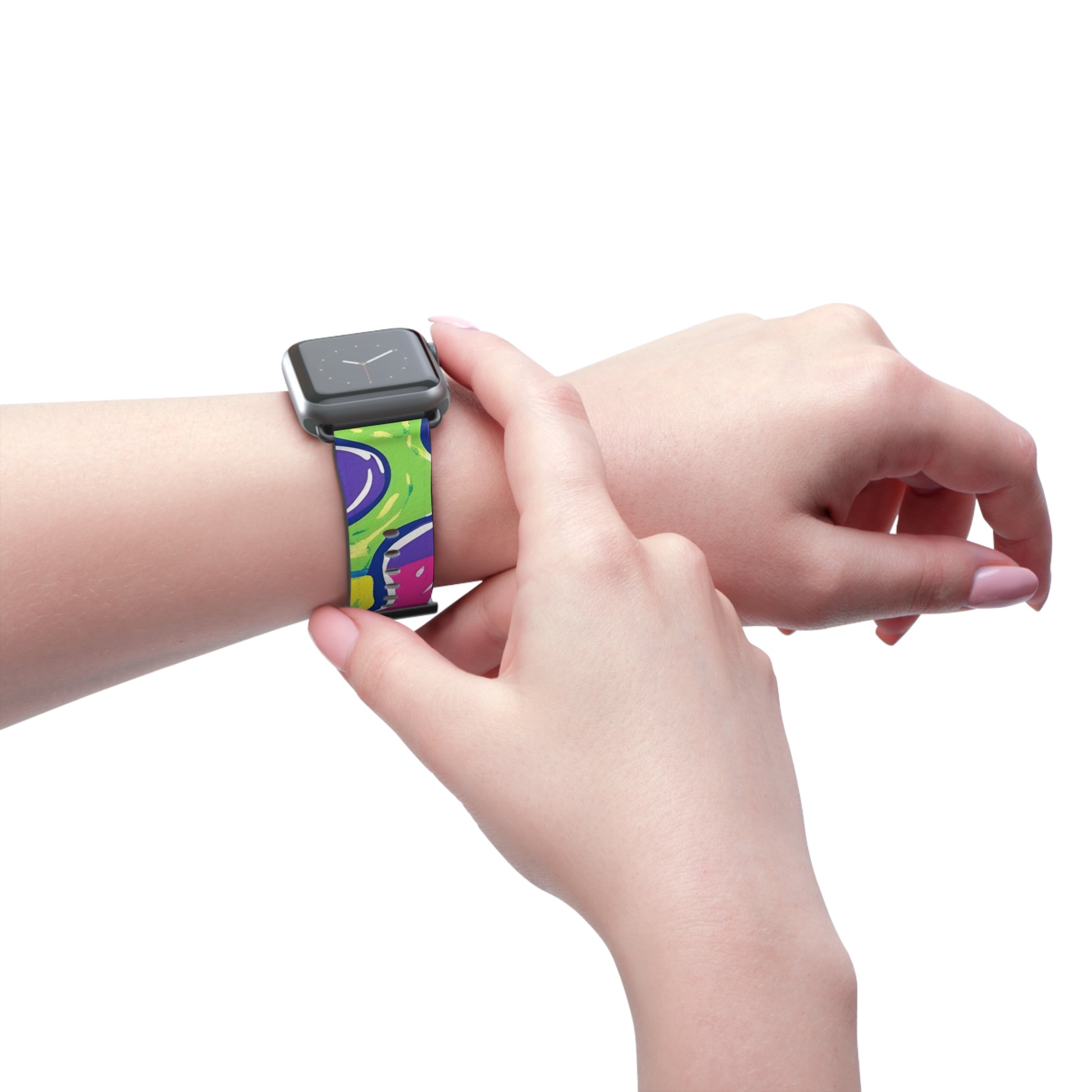 90s Trippy Slime Watch Band, Artsulli - Art is Long, Life is Short, Accessories, , , , , , , 