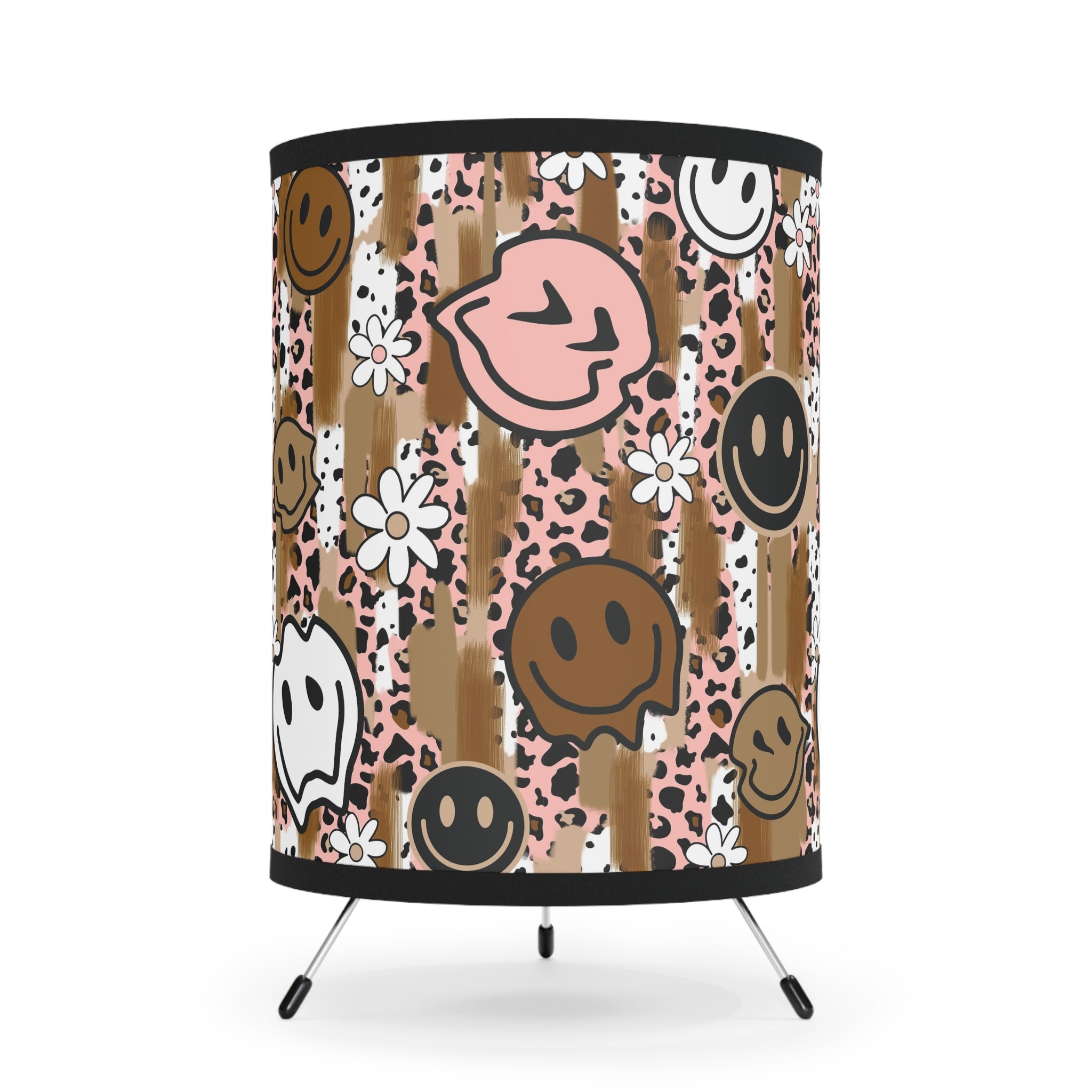 Sutfin Ghosts Pop Art Tripod Lamp with High-Res Printed Shade, US\CA plug, Artsulli - Art is Long, Life is Short, Home Decor, Size, One size, Color, Black, , , 33382795794680833892