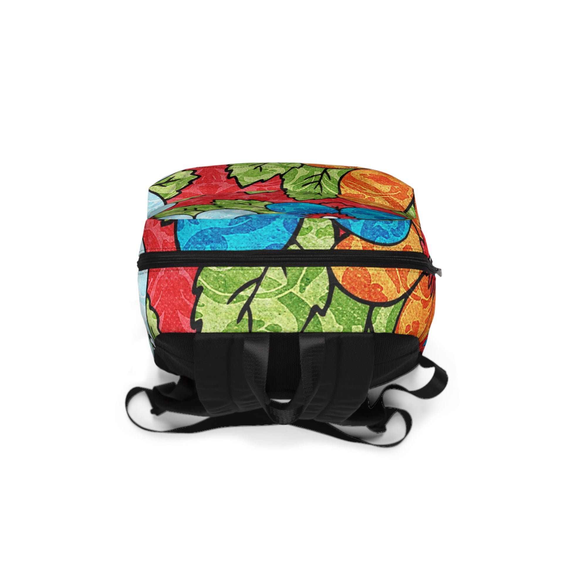 Groovy Red Floral Kl Unisex Classic Backpack, Artsulli - Art is Long, Life is Short, Bags, , , , , , , 