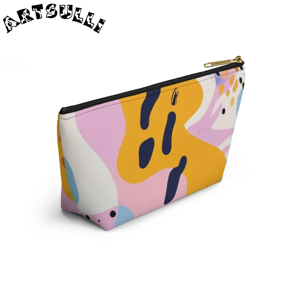 JAKKOUTTHEBXX Colorful Abstract Dots and Shapes Accessory Pouch w